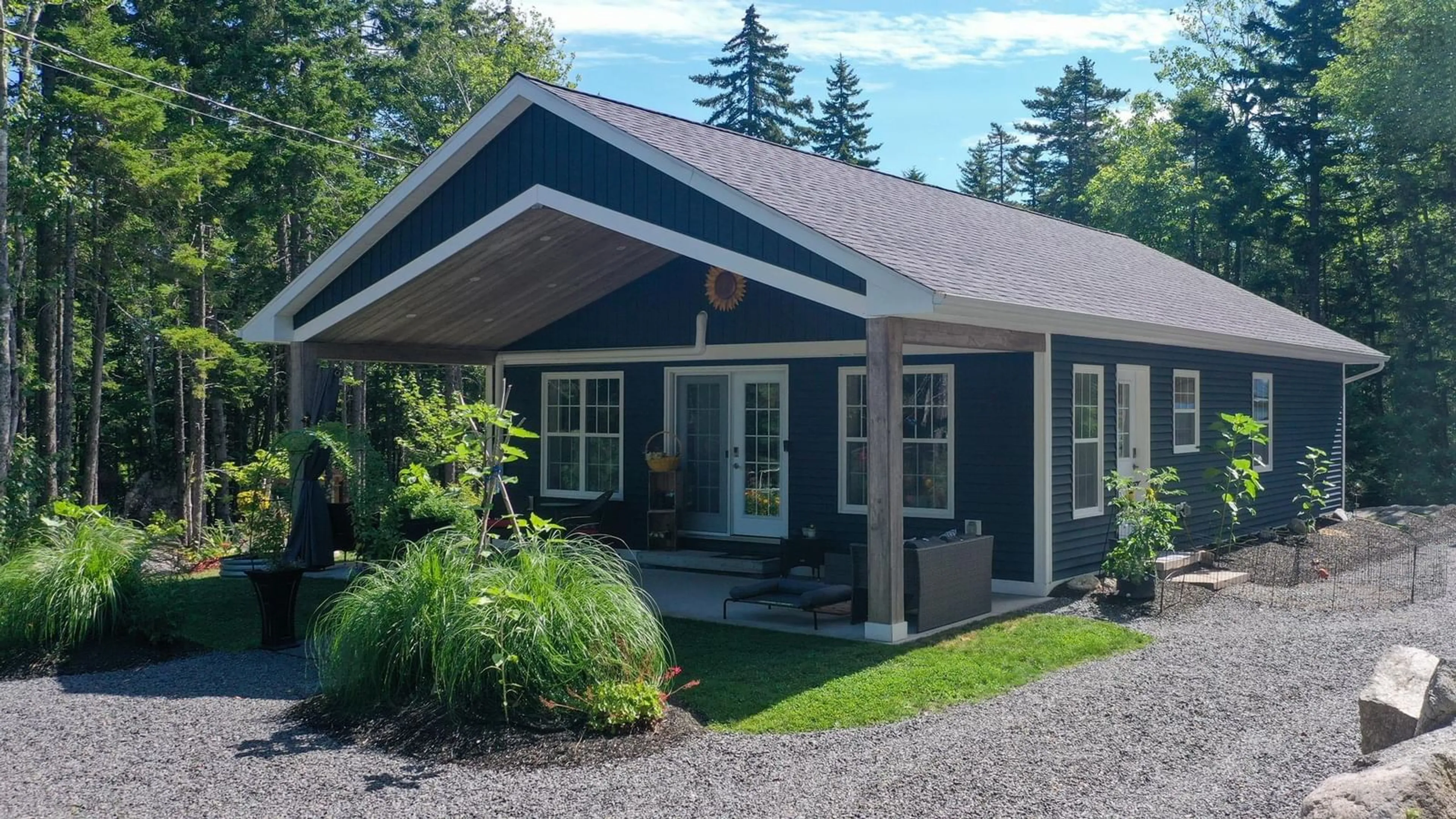 Home with vinyl exterior material, street for 17 Loon Lane, Aylesford Lake Nova Scotia B0P 1C0
