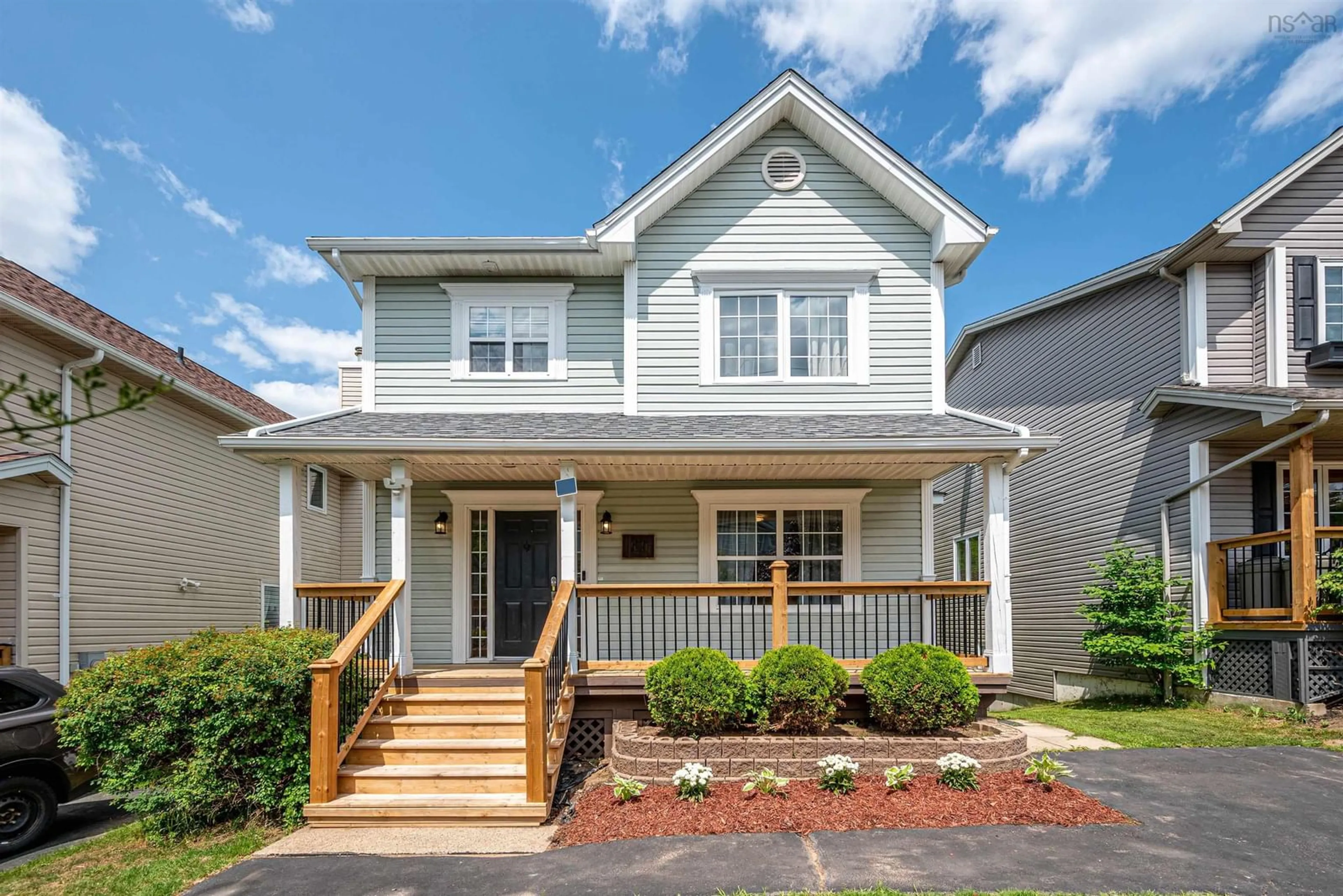 Home with vinyl exterior material, street for 37 Baha Crt, Bedford Nova Scotia B4A 4G3