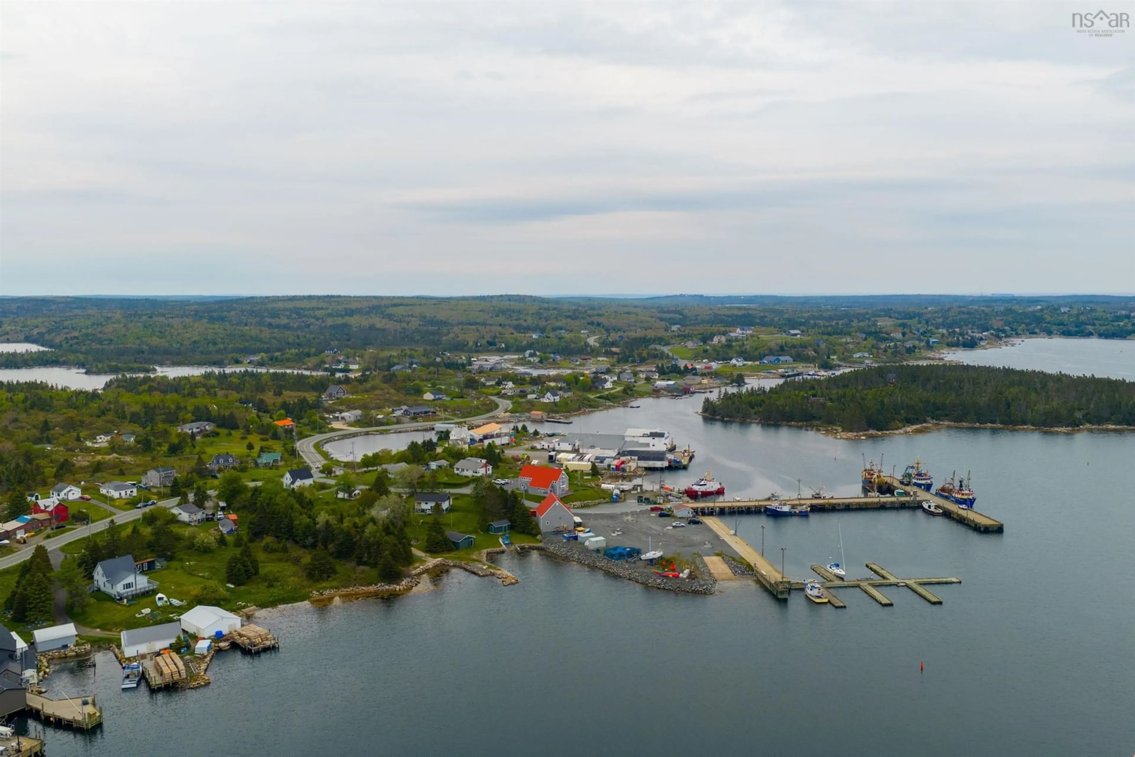 A pic from outside/outdoor area/front of a property/back of a property/a pic from drone, water/lake/river/ocean view for 1711 Ketch Harbour Rd, Sambro Nova Scotia B3V 1L5