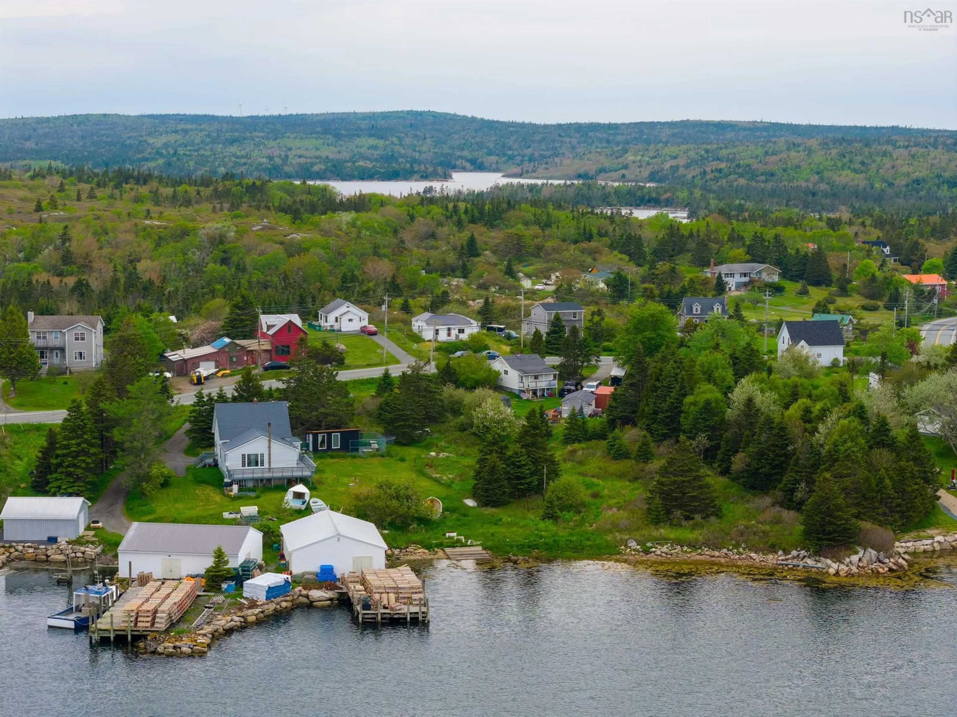 A pic from outside/outdoor area/front of a property/back of a property/a pic from drone, water/lake/river/ocean view for 1711 Ketch Harbour Rd, Sambro Nova Scotia B3V 1L5
