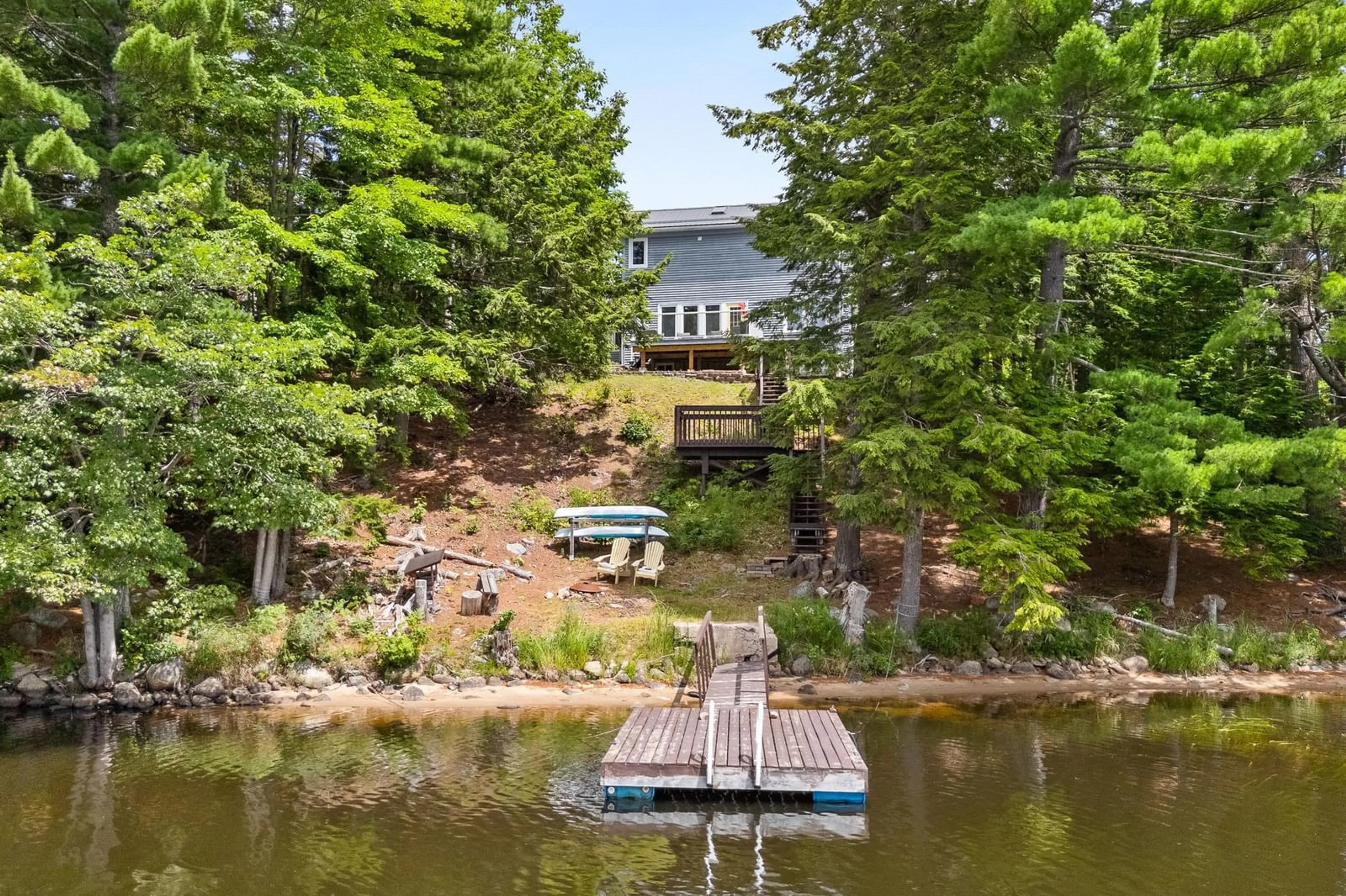 A pic from outside/outdoor area/front of a property/back of a property/a pic from drone, water/lake/river/ocean view for 140 Ray Point Rd, Maitland Nova Scotia B0J 1E0