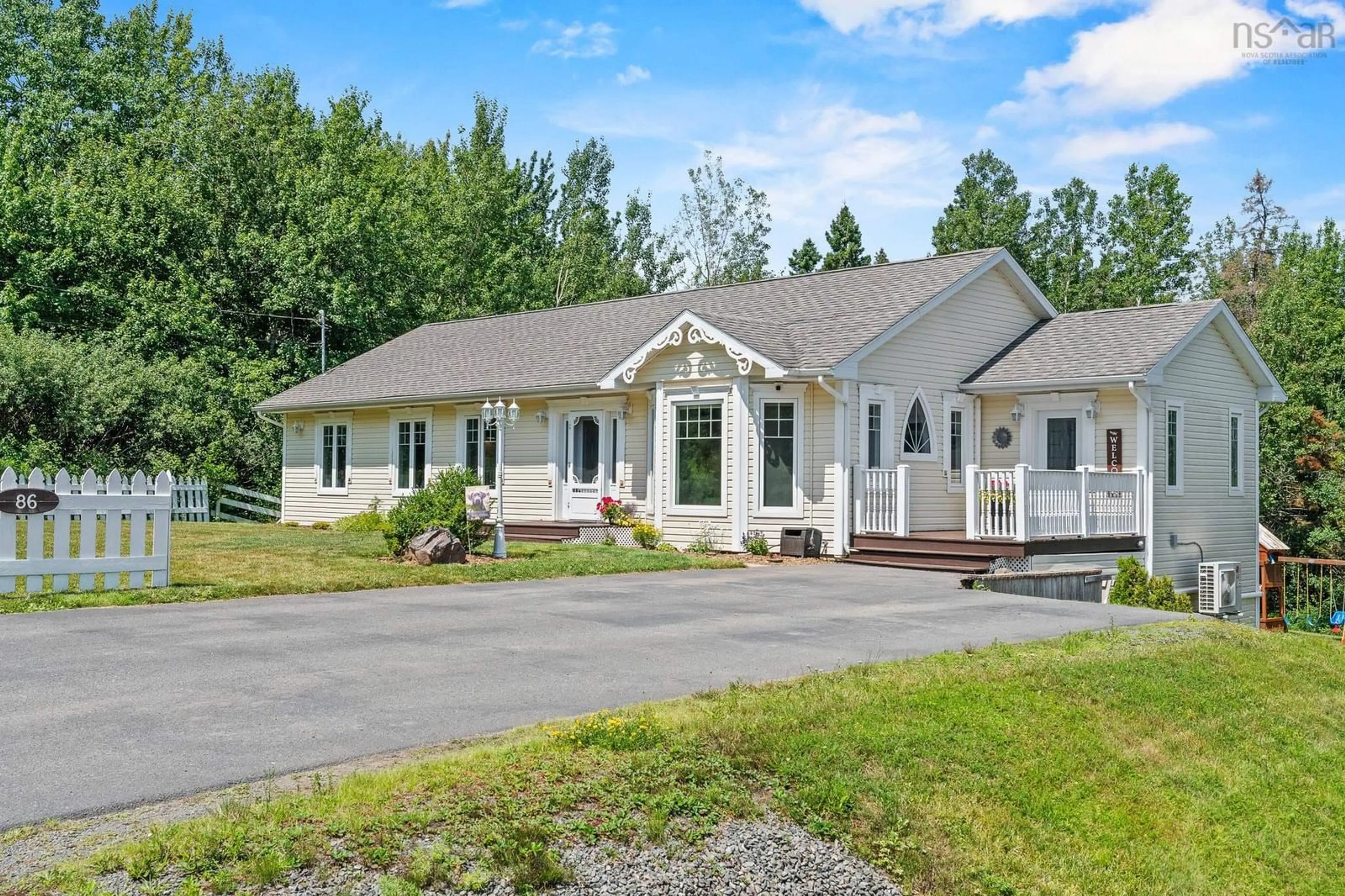 Home with vinyl exterior material, mountain view for 86 Fir Ave, Salmon River Nova Scotia B2N 6P6