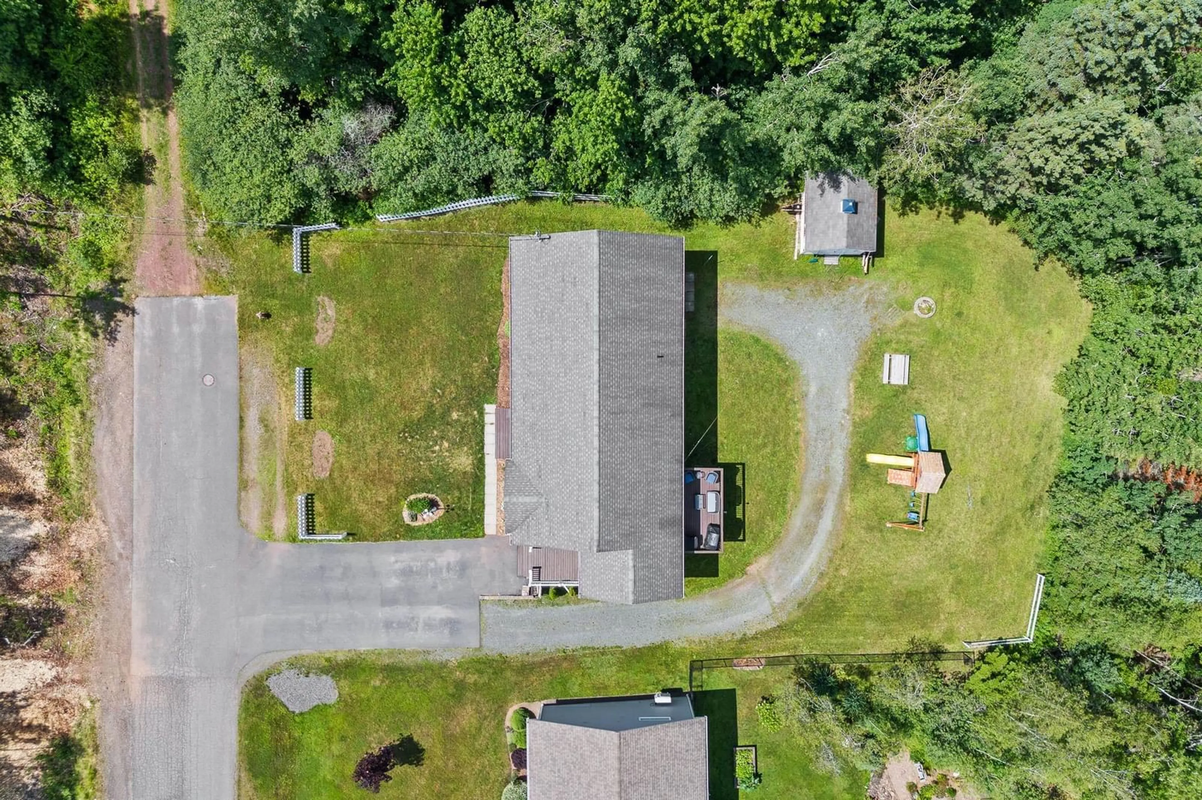 A pic from outside/outdoor area/front of a property/back of a property/a pic from drone, unknown for 86 Fir Ave, Salmon River Nova Scotia B2N 6P6