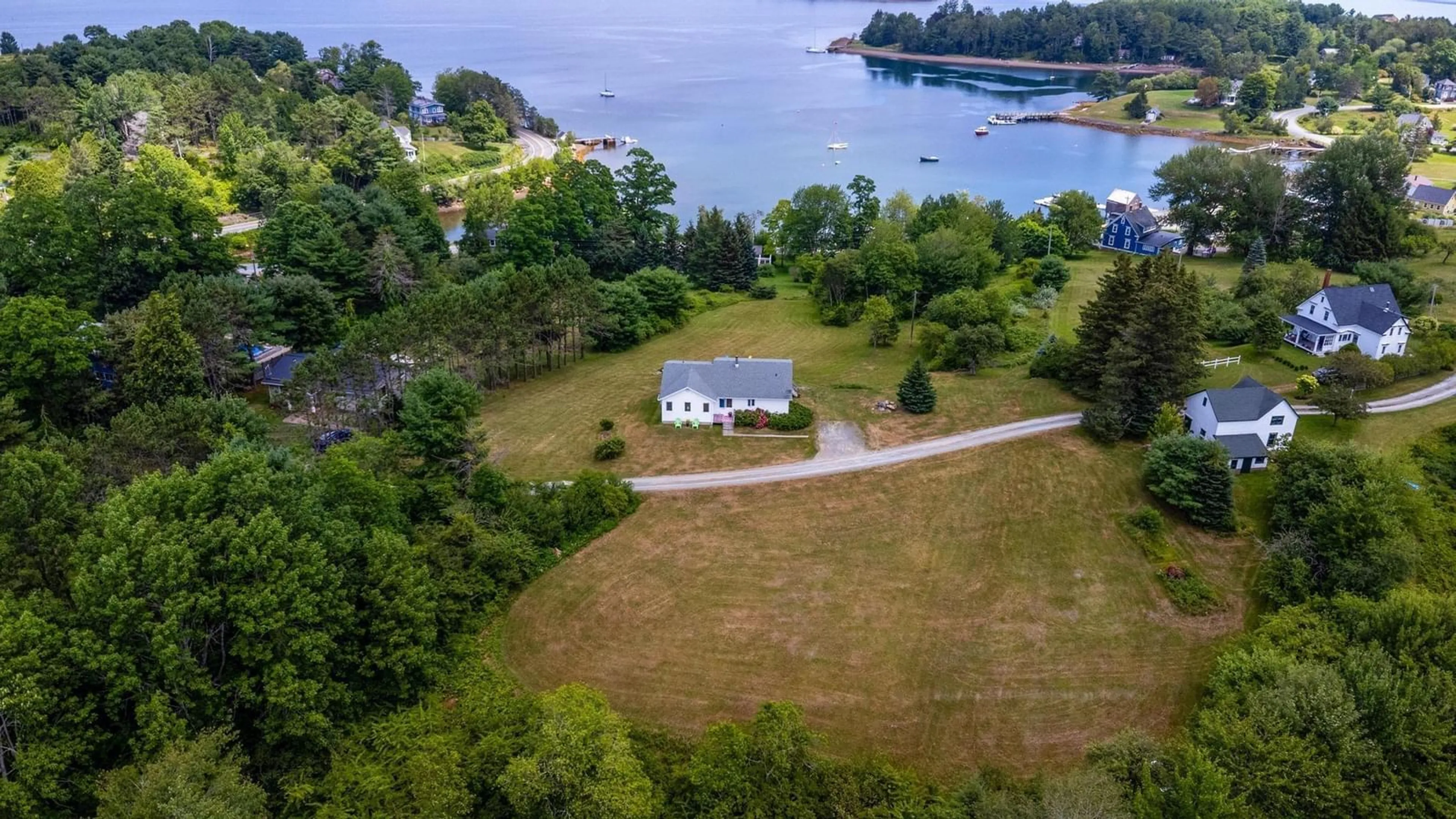 A pic from outside/outdoor area/front of a property/back of a property/a pic from drone, water/lake/river/ocean view for 37 Orchard Heights, Maders Cove Nova Scotia B0J 2C0