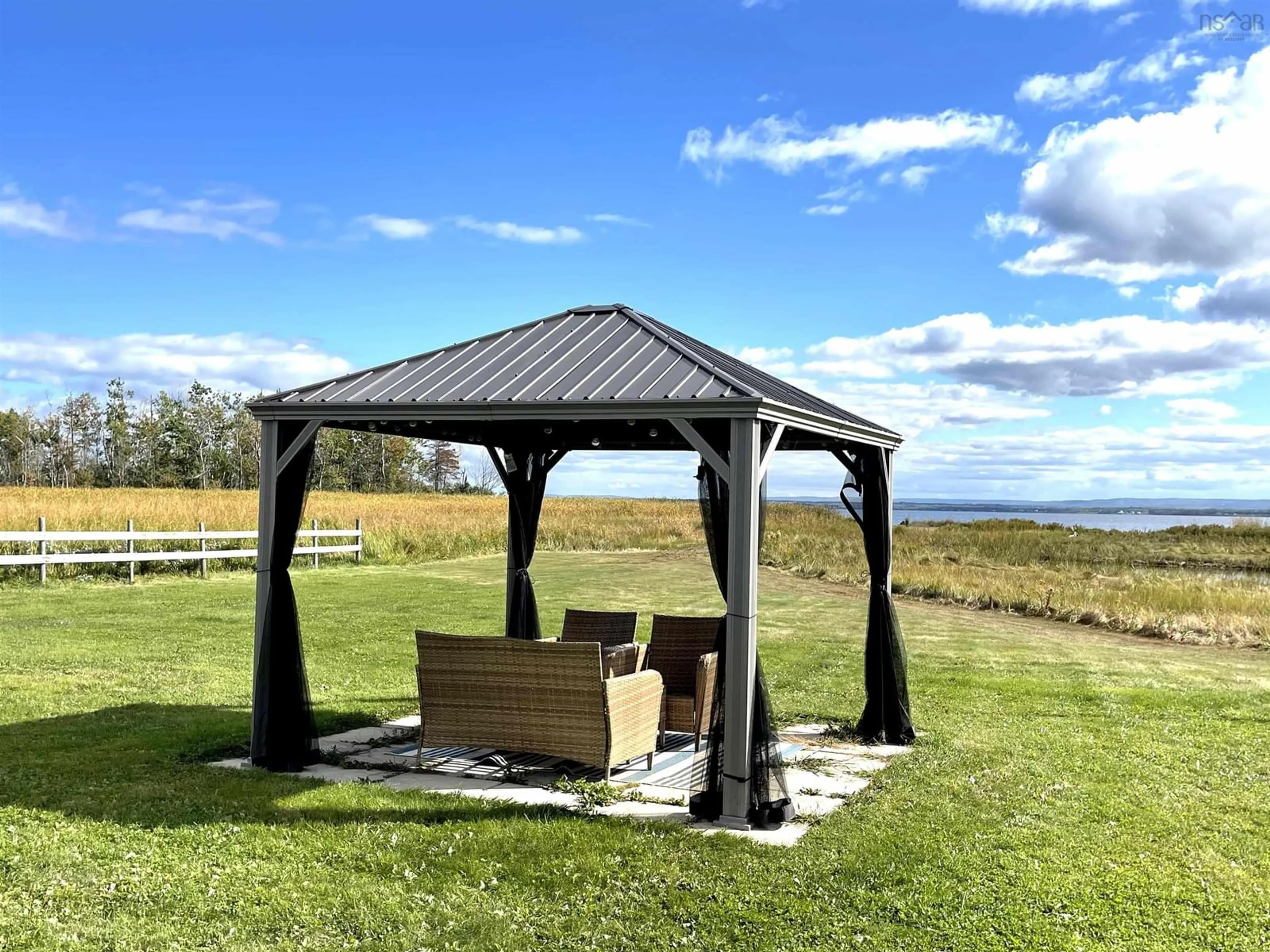 Patio, water/lake/river/ocean view for 4080 Malagash Rd, Malagash Point Nova Scotia B0K 1E0