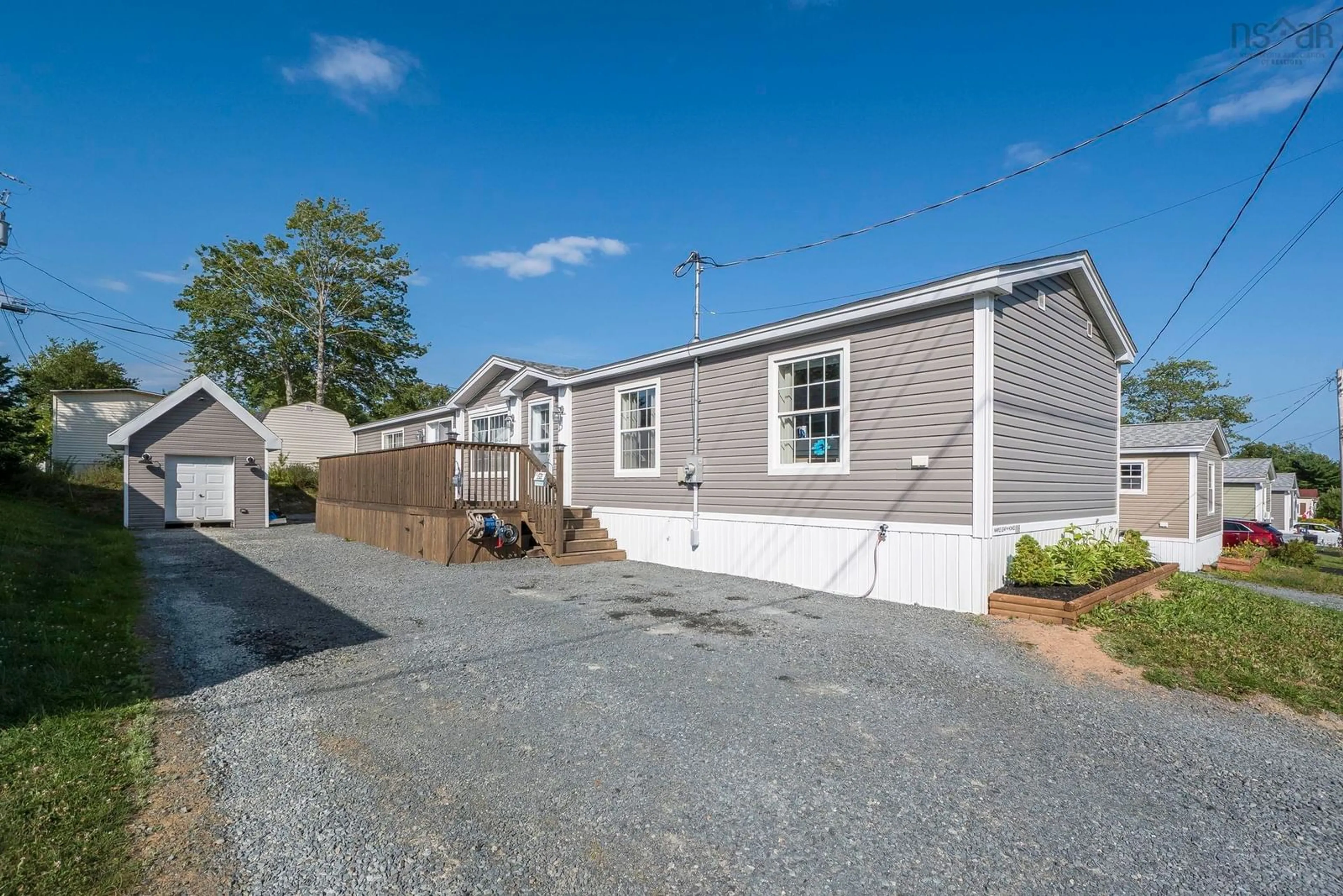 Home with vinyl exterior material, street for 24 Ninth St, Lucasville Nova Scotia B4B 1R5