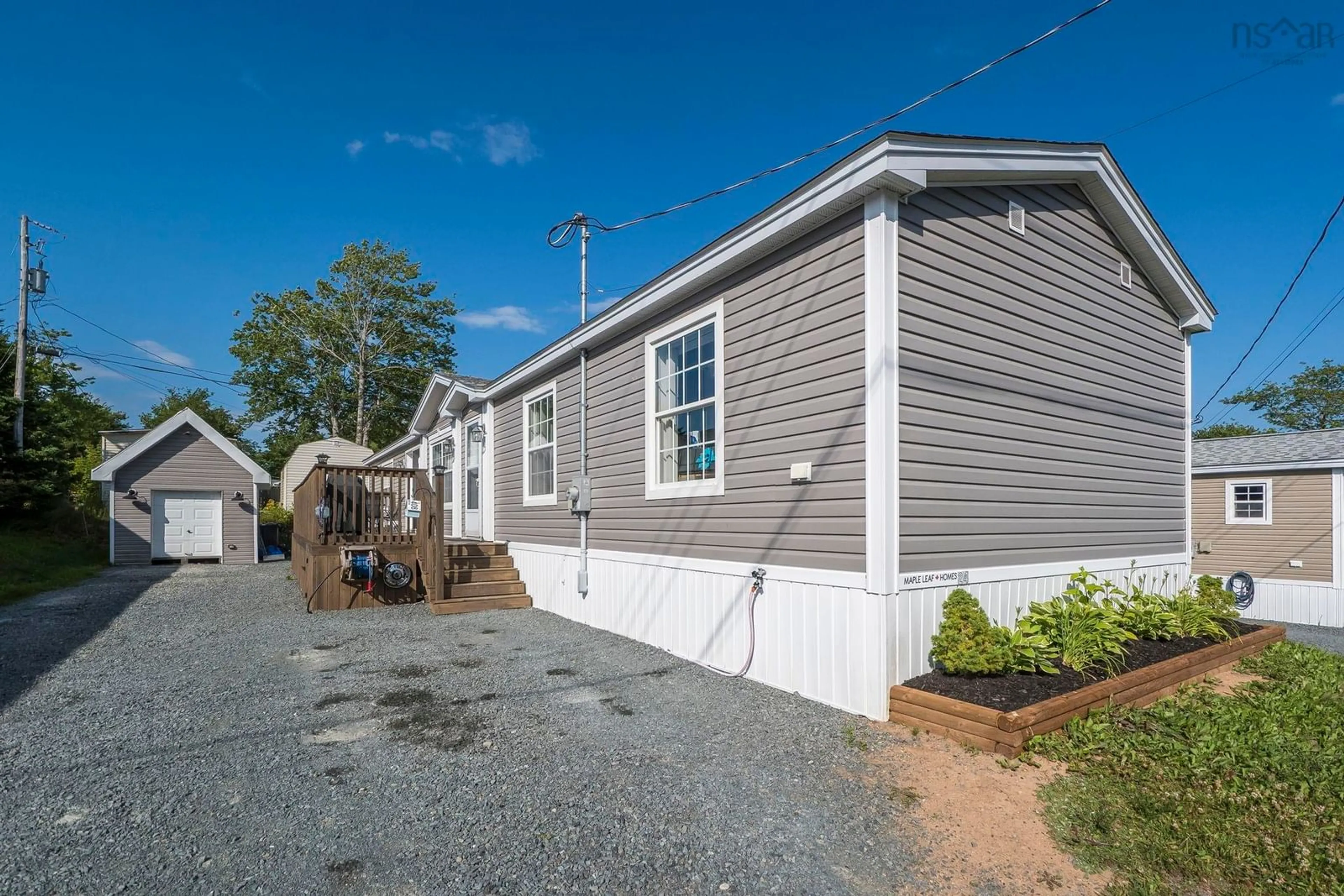 Home with vinyl exterior material, street for 24 Ninth St, Lucasville Nova Scotia B4B 1R5