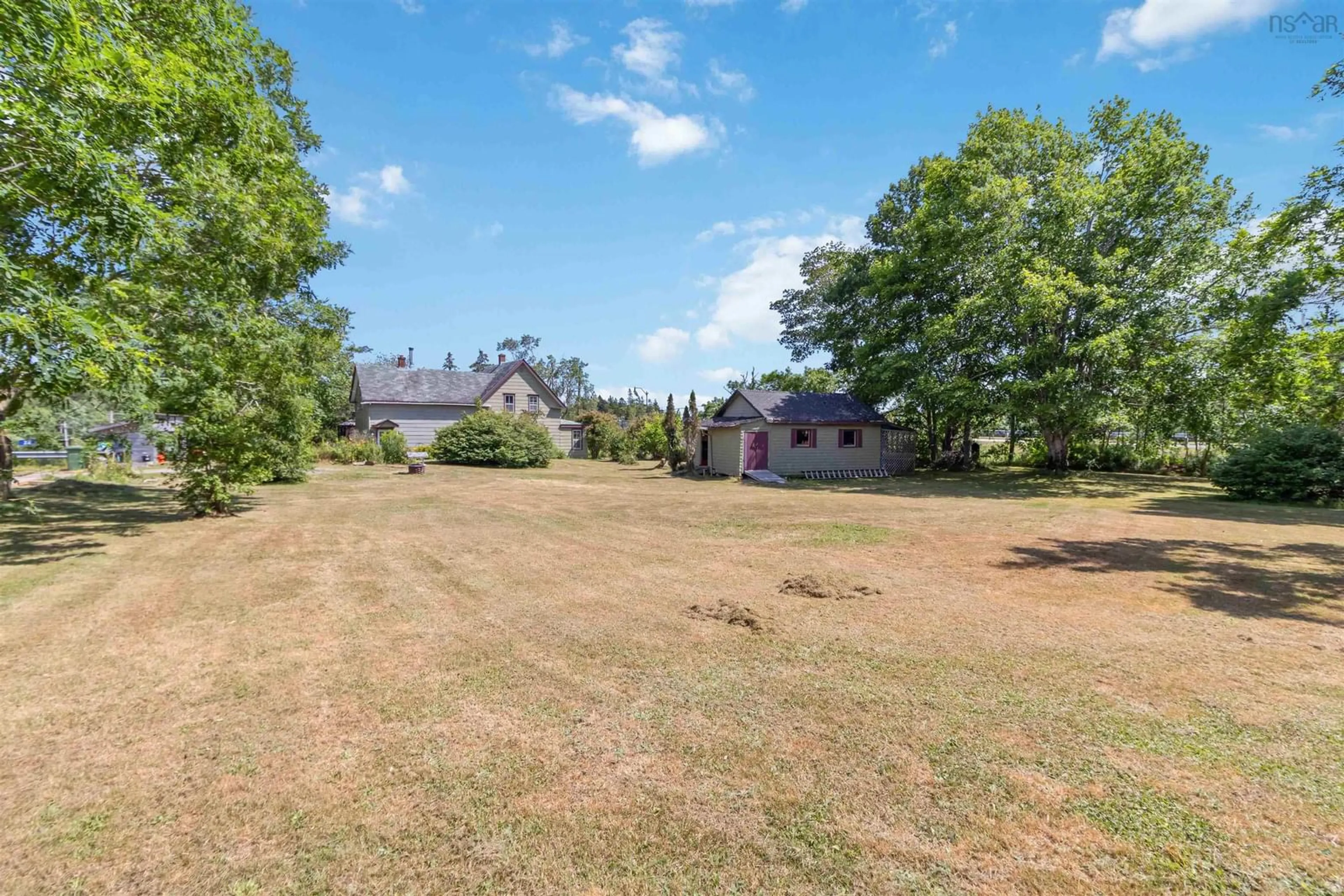 A pic from outside/outdoor area/front of a property/back of a property/a pic from drone, mountain view for 22 Hogg Lane, Sheet Harbour Nova Scotia B0J 3B0