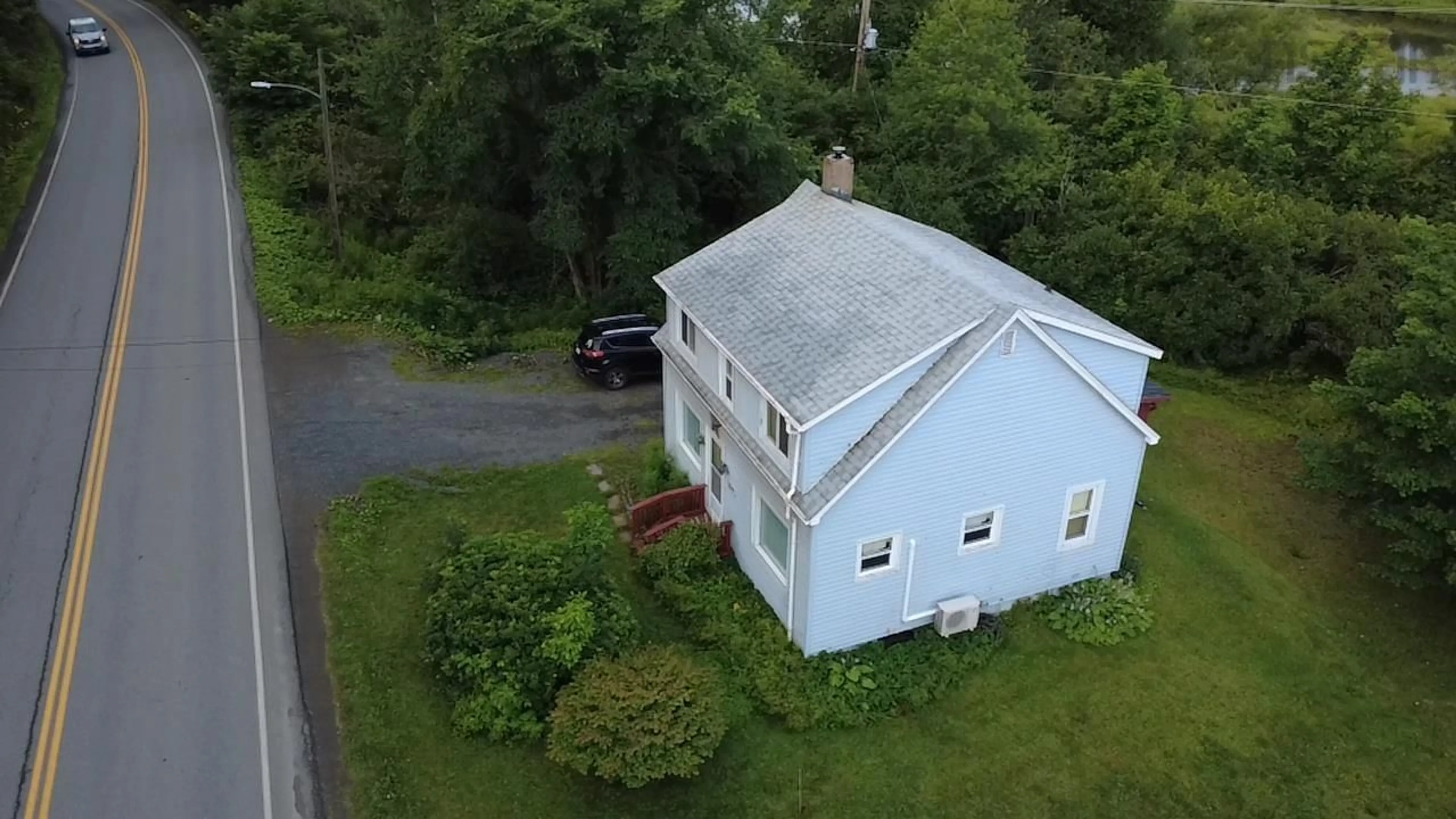 A pic from outside/outdoor area/front of a property/back of a property/a pic from drone, building for 5047 East River East Side Rd, Plymouth Nova Scotia B2H 5C5