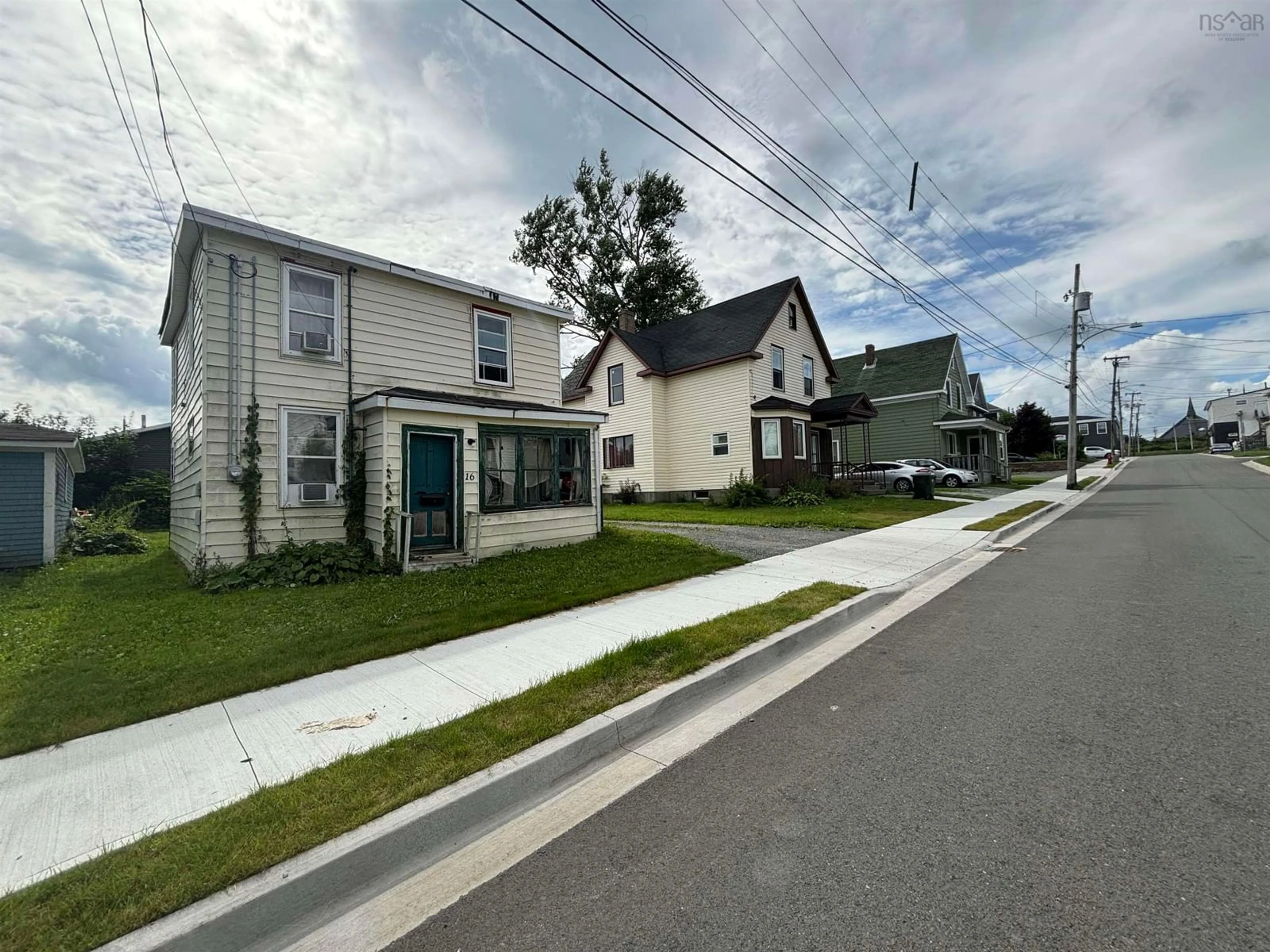 A pic from outside/outdoor area/front of a property/back of a property/a pic from drone, street for 16 Fletcher St, Glace Bay Nova Scotia B1A 3E3