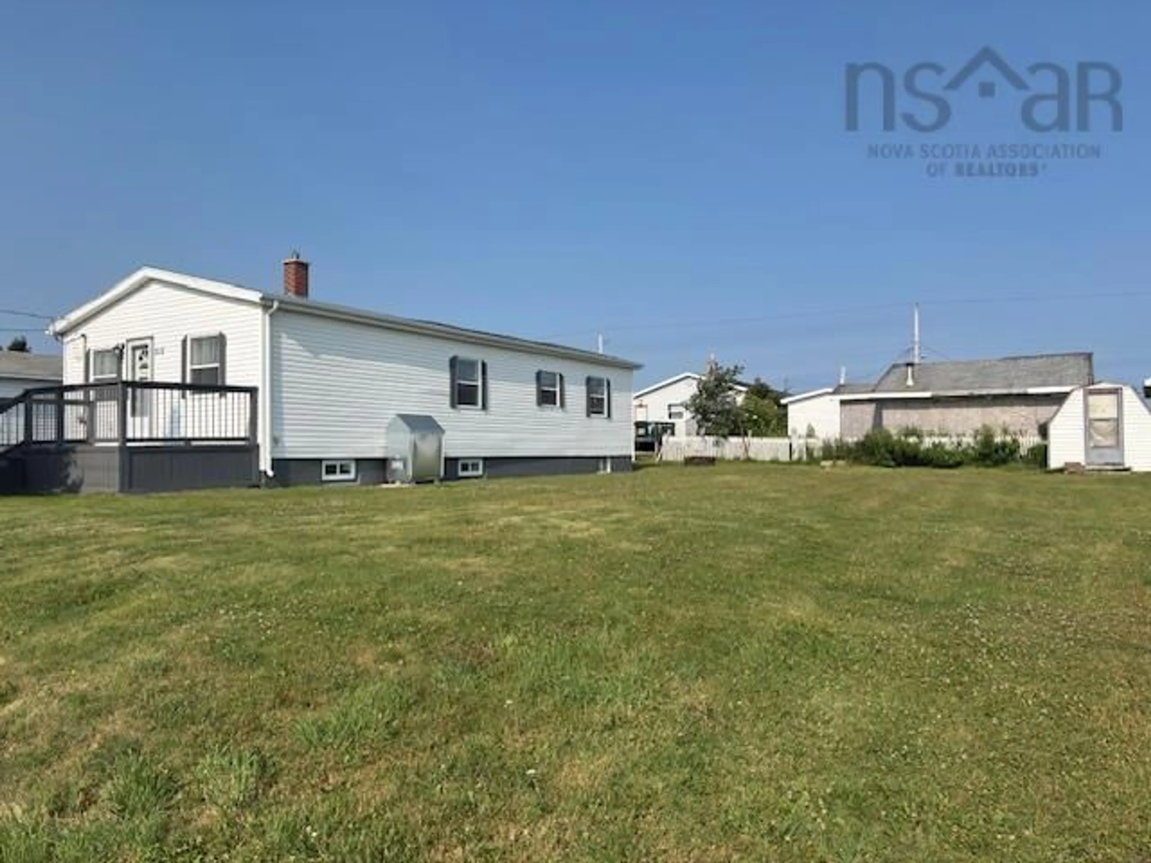 A pic from outside/outdoor area/front of a property/back of a property/a pic from drone, building for 213 Convent St, New Waterford Nova Scotia B1H 2Y8