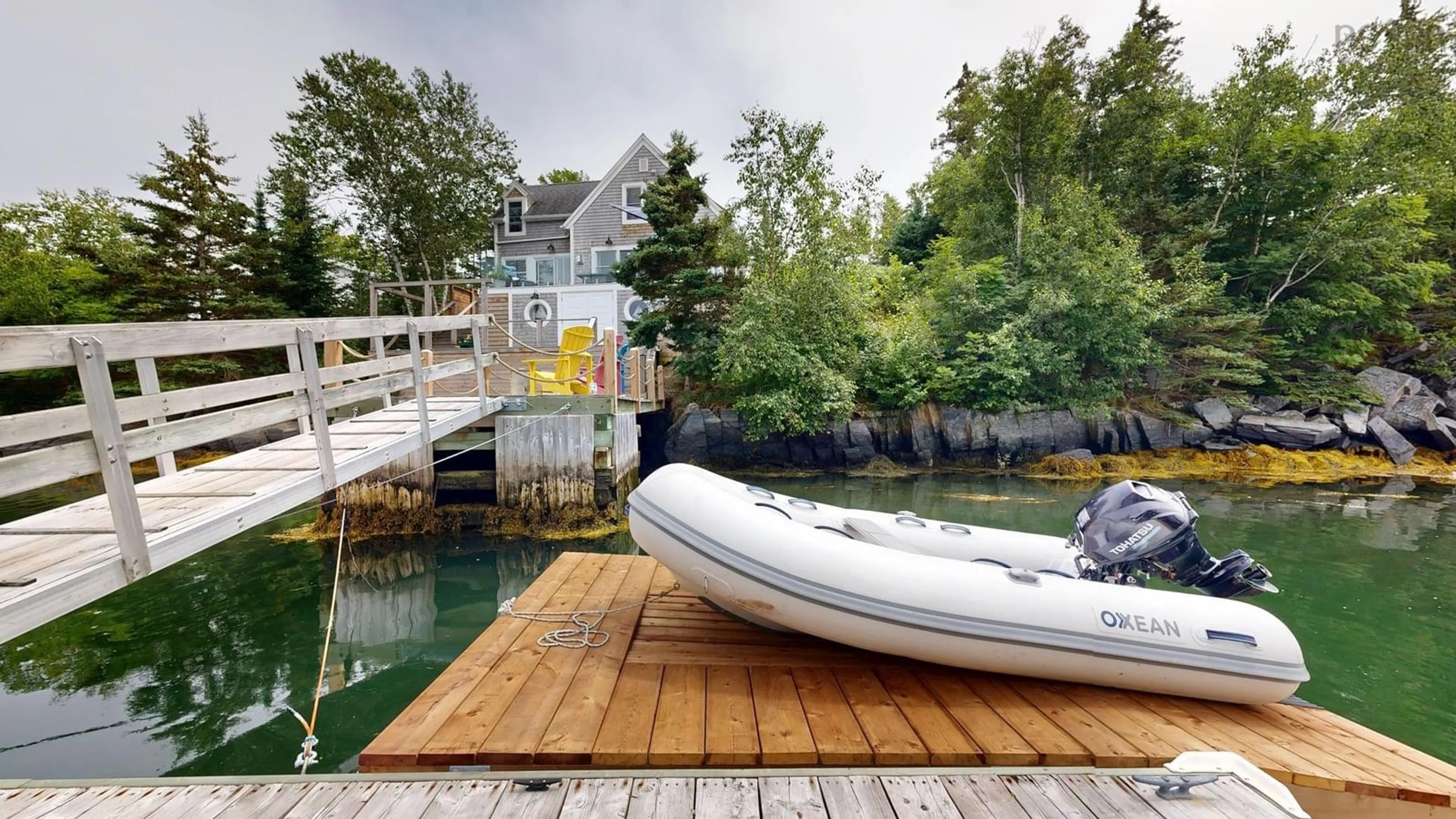 Patio, water/lake/river/ocean view for 393 + 397 And Lot 2 Stonehurst Rd, Stonehurst Nova Scotia B0J 2C0