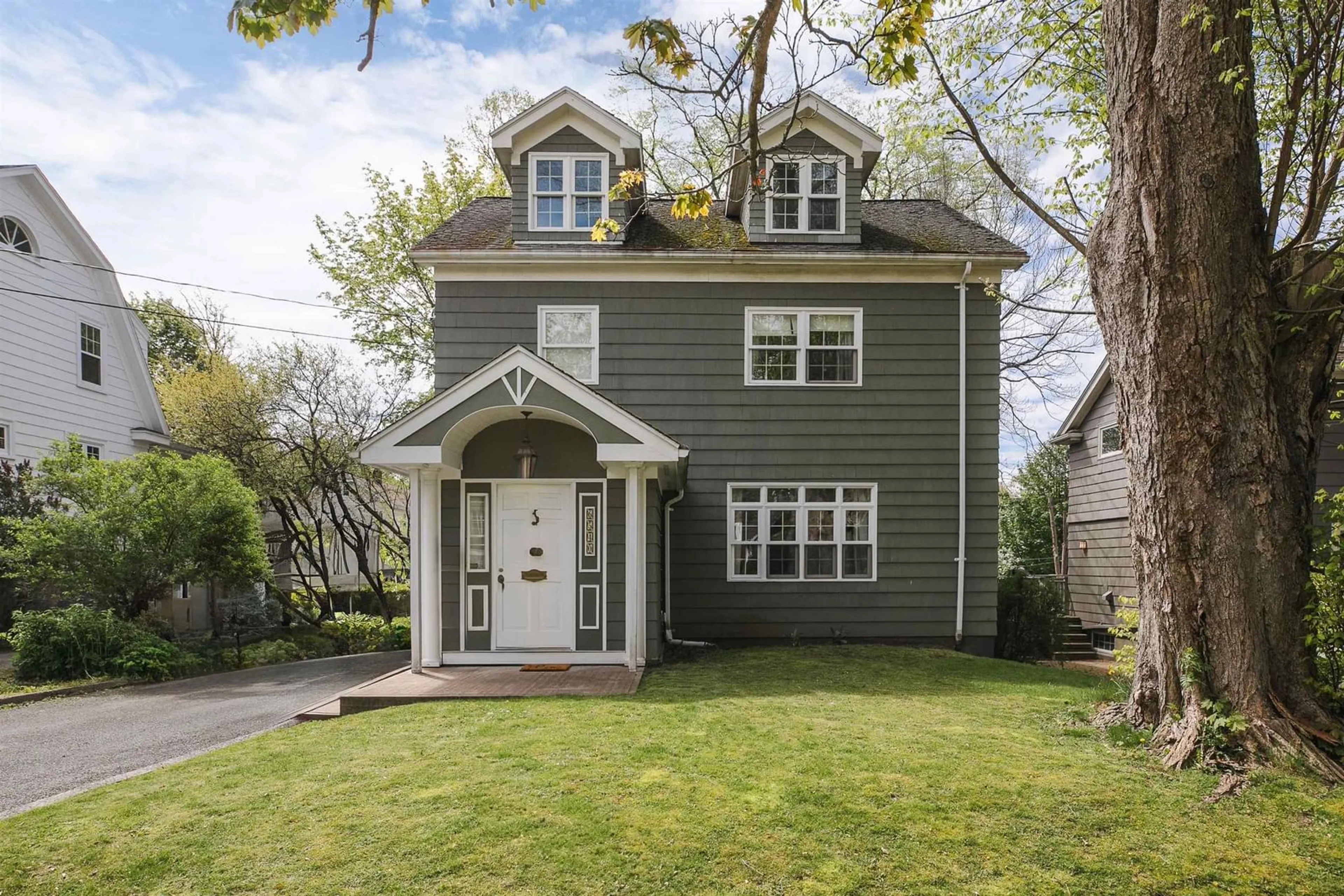 Home with vinyl exterior material, street for 6540 Geldert St, Halifax Nova Scotia B3H 2C8