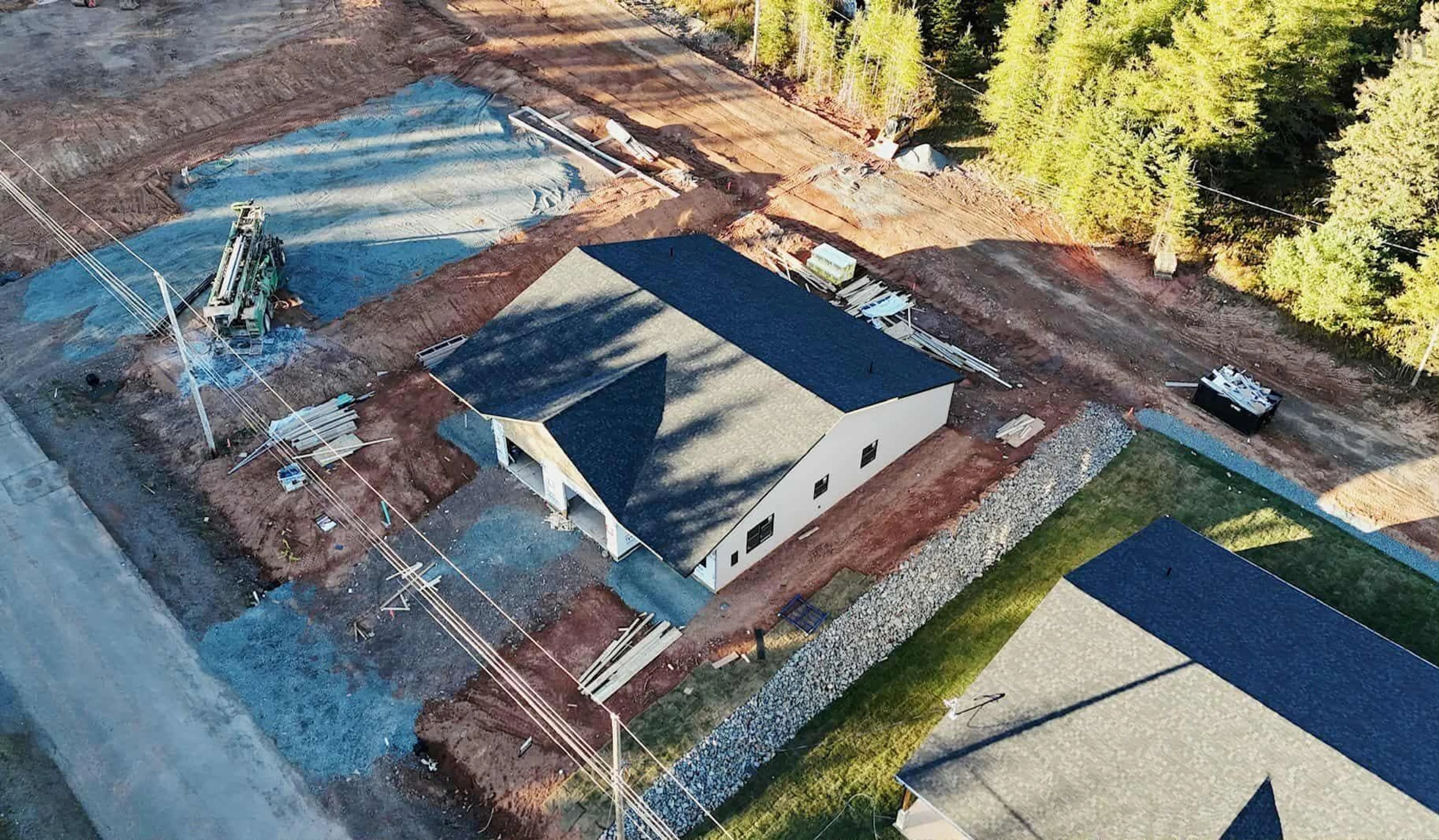 A pic from outside/outdoor area/front of a property/back of a property/a pic from drone, building for 20 Wild Rose Dr, East Mountain Nova Scotia B6L 2N3