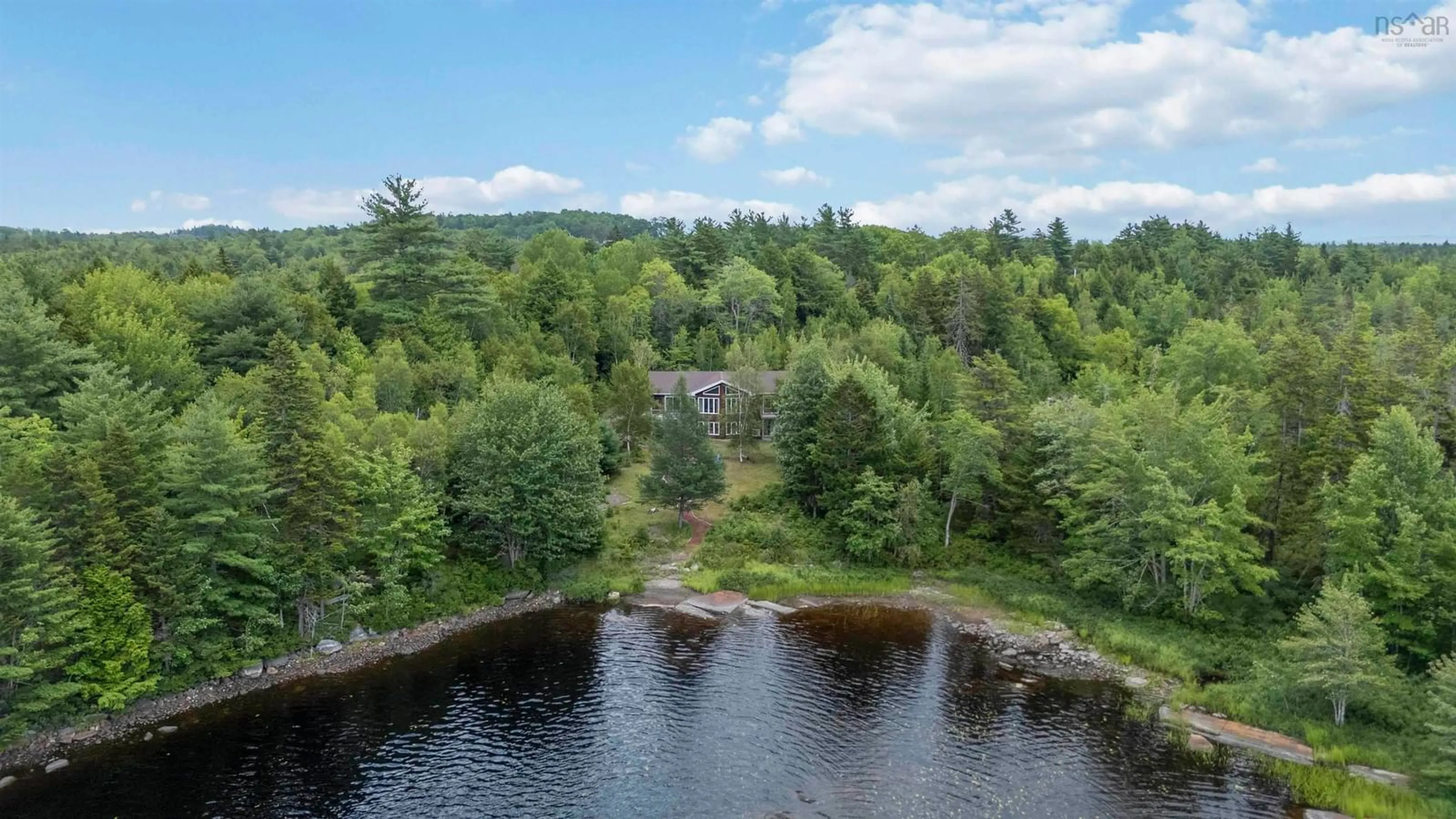 A pic from outside/outdoor area/front of a property/back of a property/a pic from drone, water/lake/river/ocean view for 52 Jefferson Rd, Laconia Nova Scotia B4V 5W5