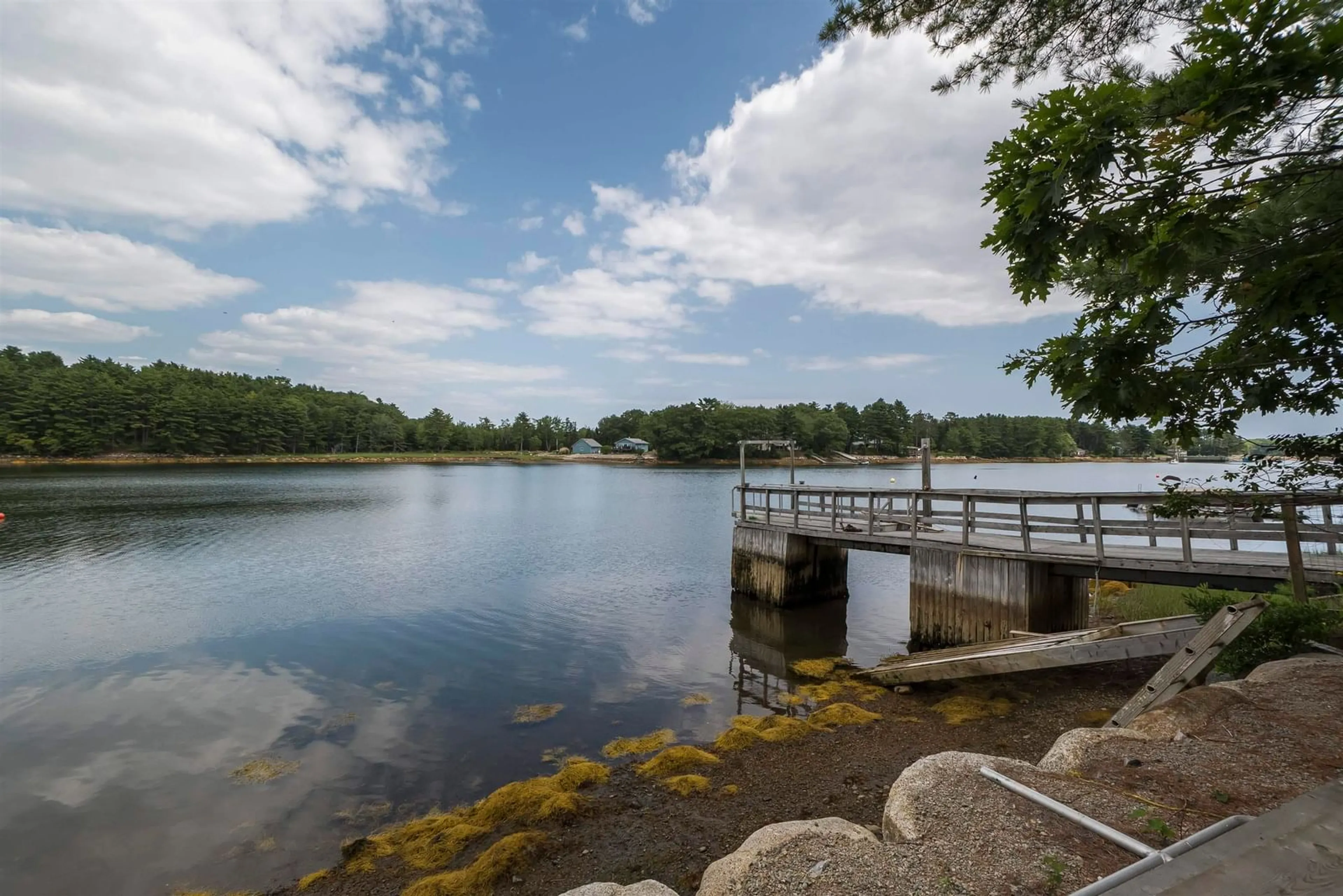 Patio, water/lake/river/ocean view for 29 Narrows Basin Rd, Martins River Nova Scotia B0J 2E0