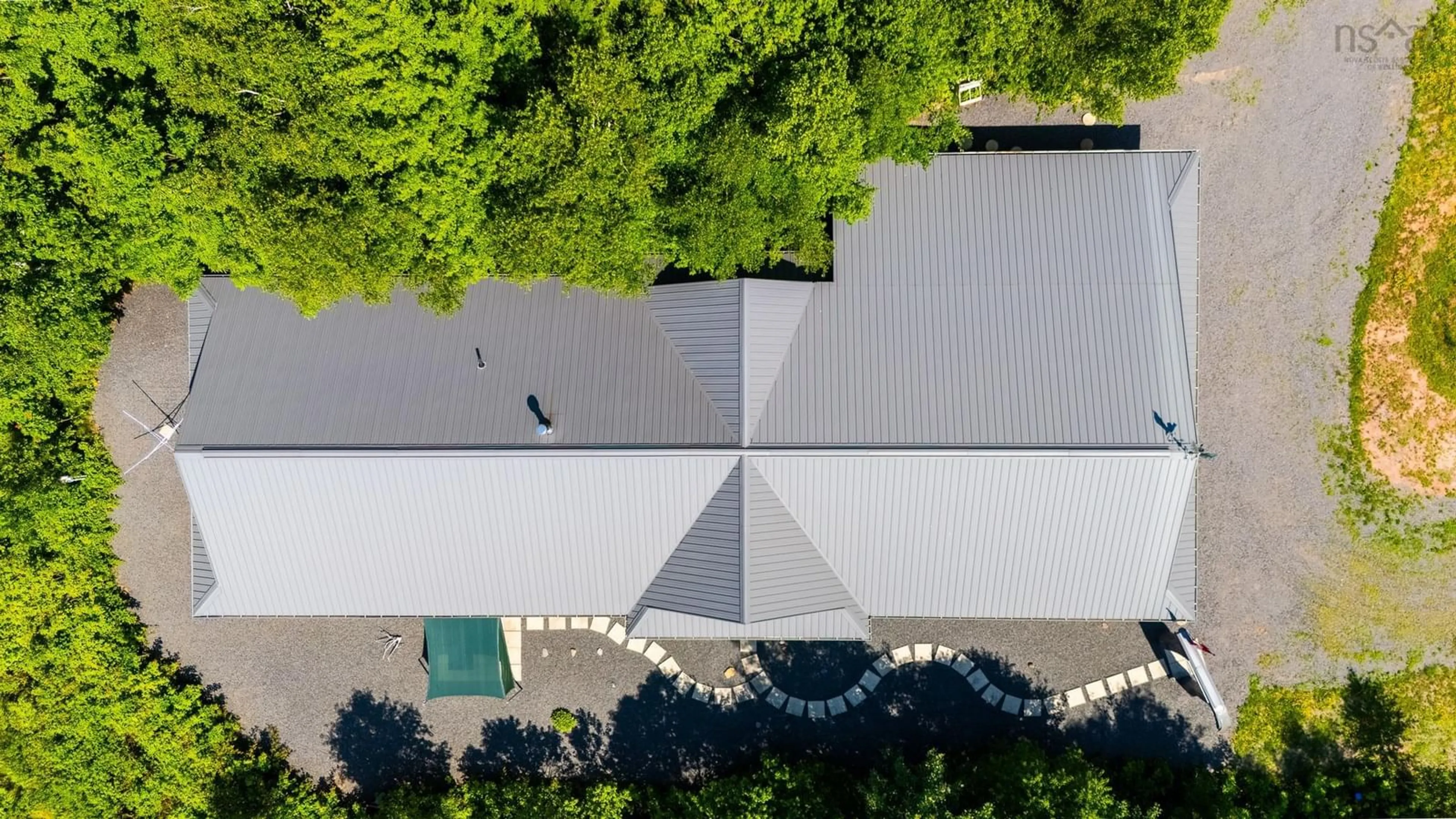 A pic from outside/outdoor area/front of a property/back of a property/a pic from drone, city buildings view from balcony for 516 Burgess Mountain Rd, Woodville Nova Scotia B0P 1G0