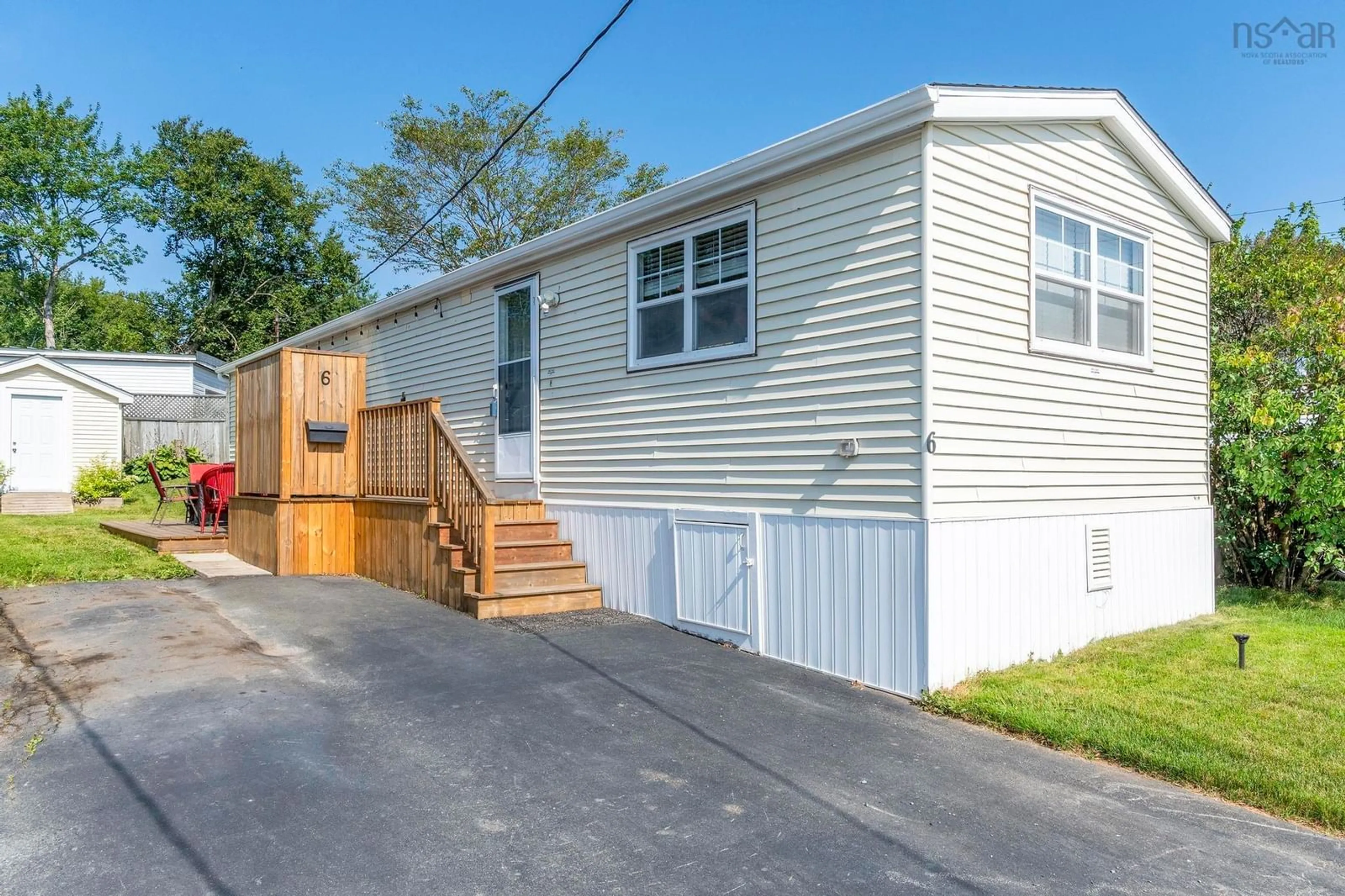 Home with vinyl exterior material, street for 6 Lacomb Dr, Dartmouth Nova Scotia B2Y 2A2