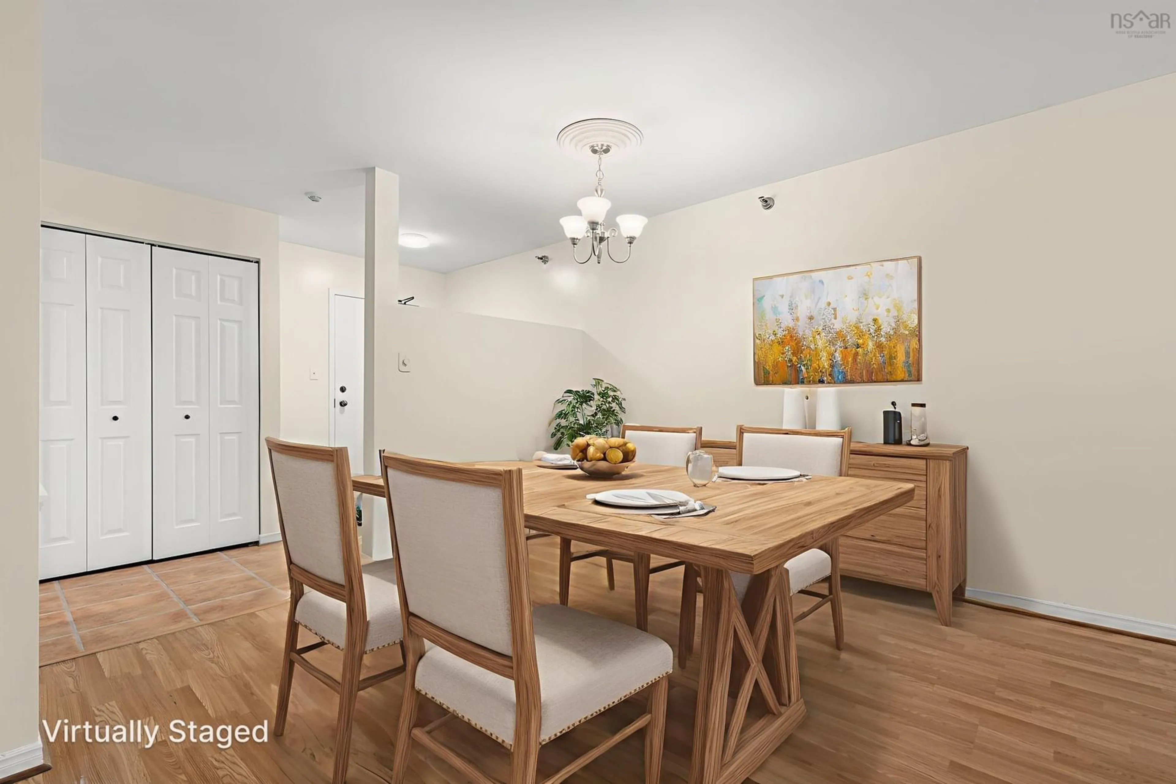 Dining room, wood/laminate floor for 83 Kearney Lake Rd #201, Halifax Nova Scotia B3M 4E6