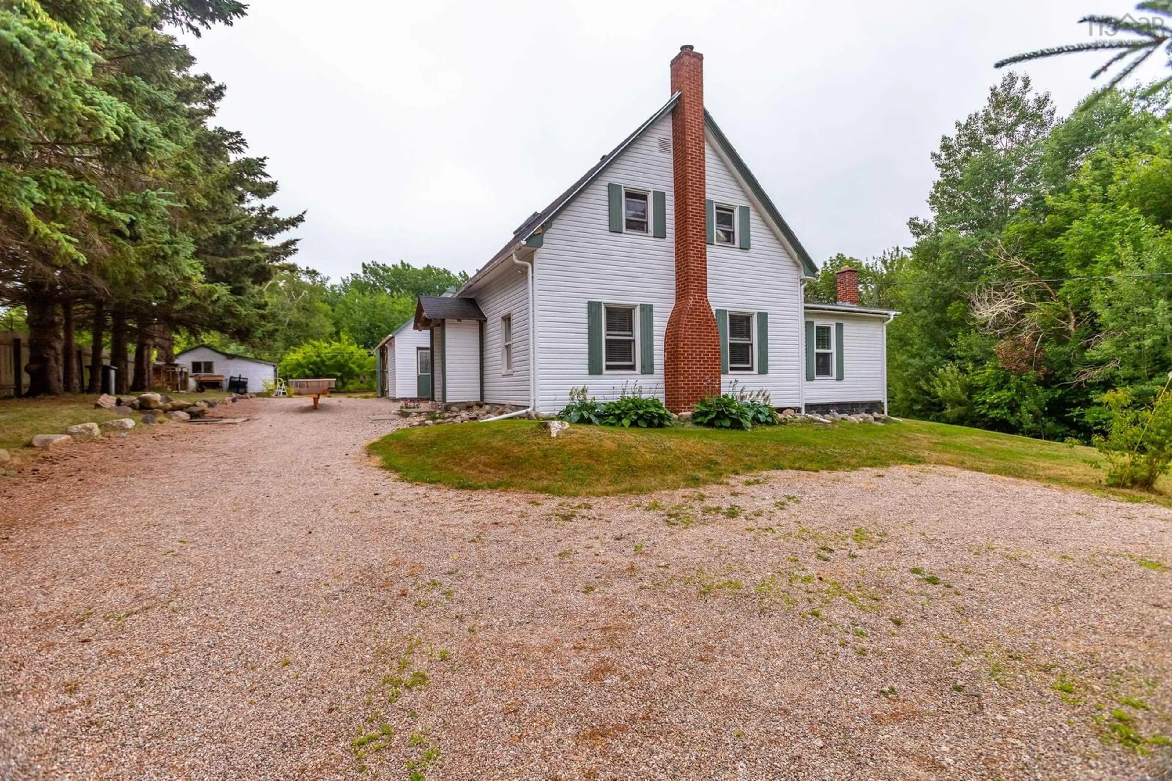 A pic from outside/outdoor area/front of a property/back of a property/a pic from drone, street for 8012 Shore Rd, Hampton Nova Scotia B0S 1L0
