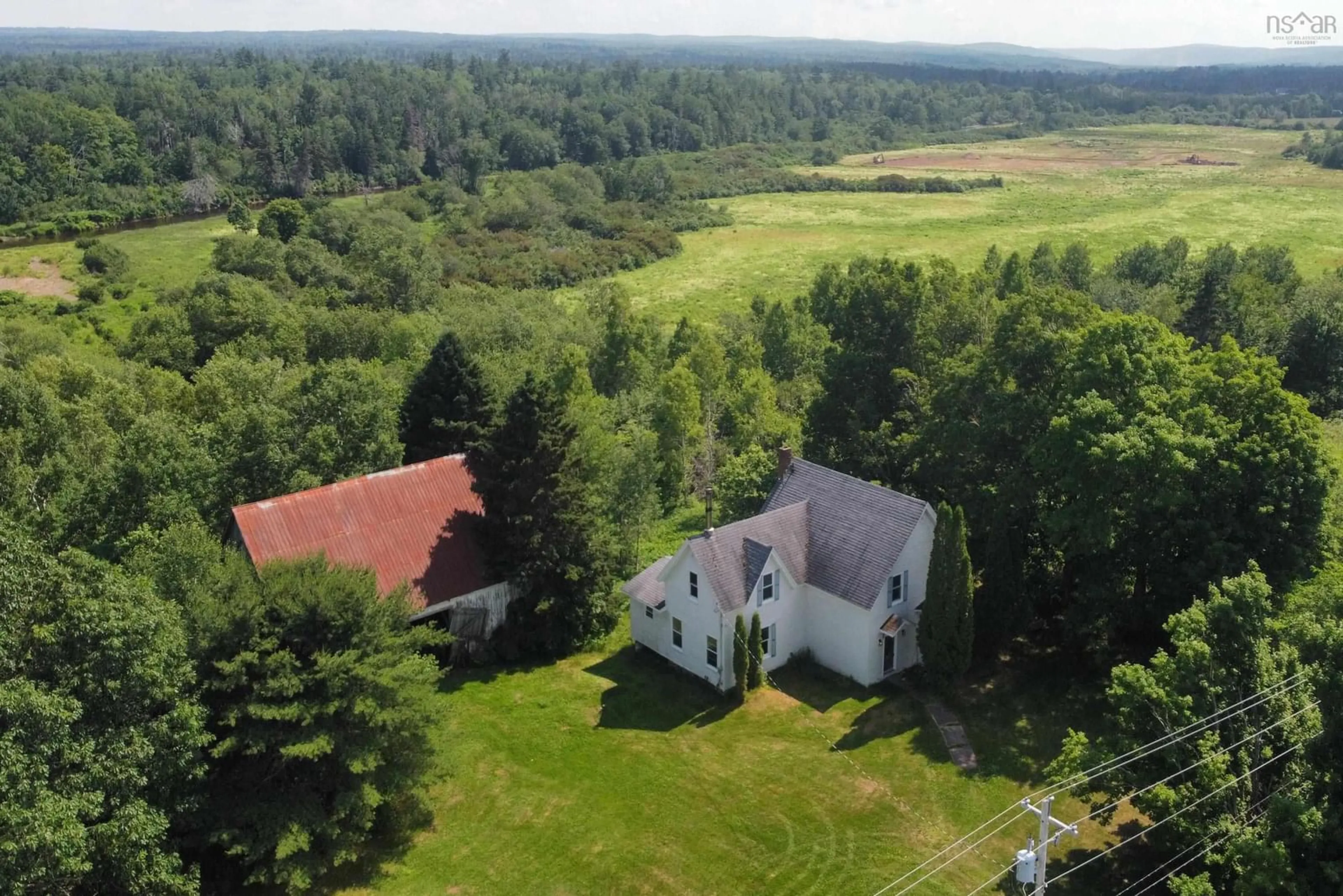 A pic from outside/outdoor area/front of a property/back of a property/a pic from drone, unknown for 3518 Highway 321, Oxford Junction Nova Scotia B0K 1R0