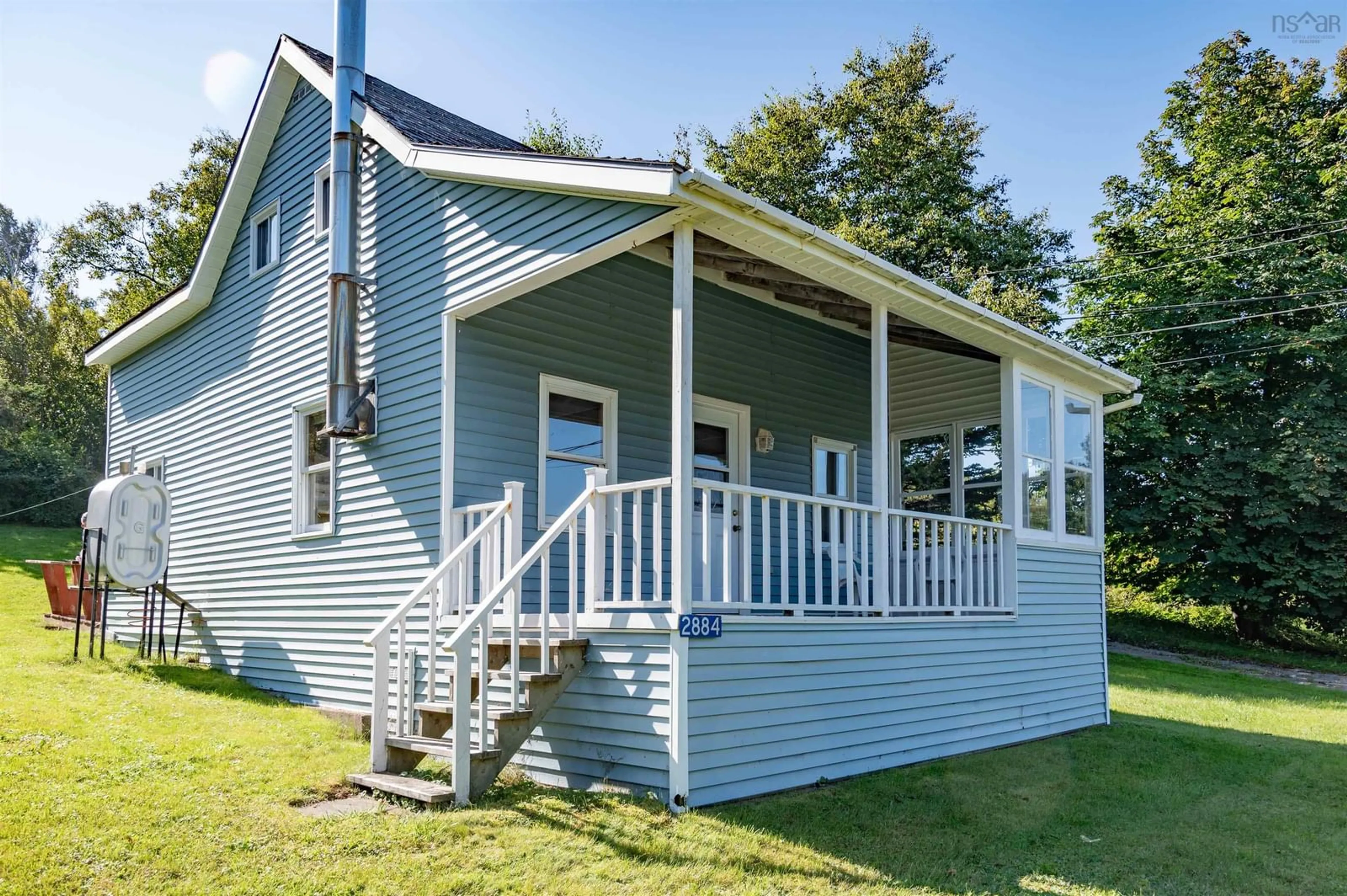 Home with vinyl exterior material, building for 2884 Long Point Rd, Harbourville Nova Scotia B0P 1E0