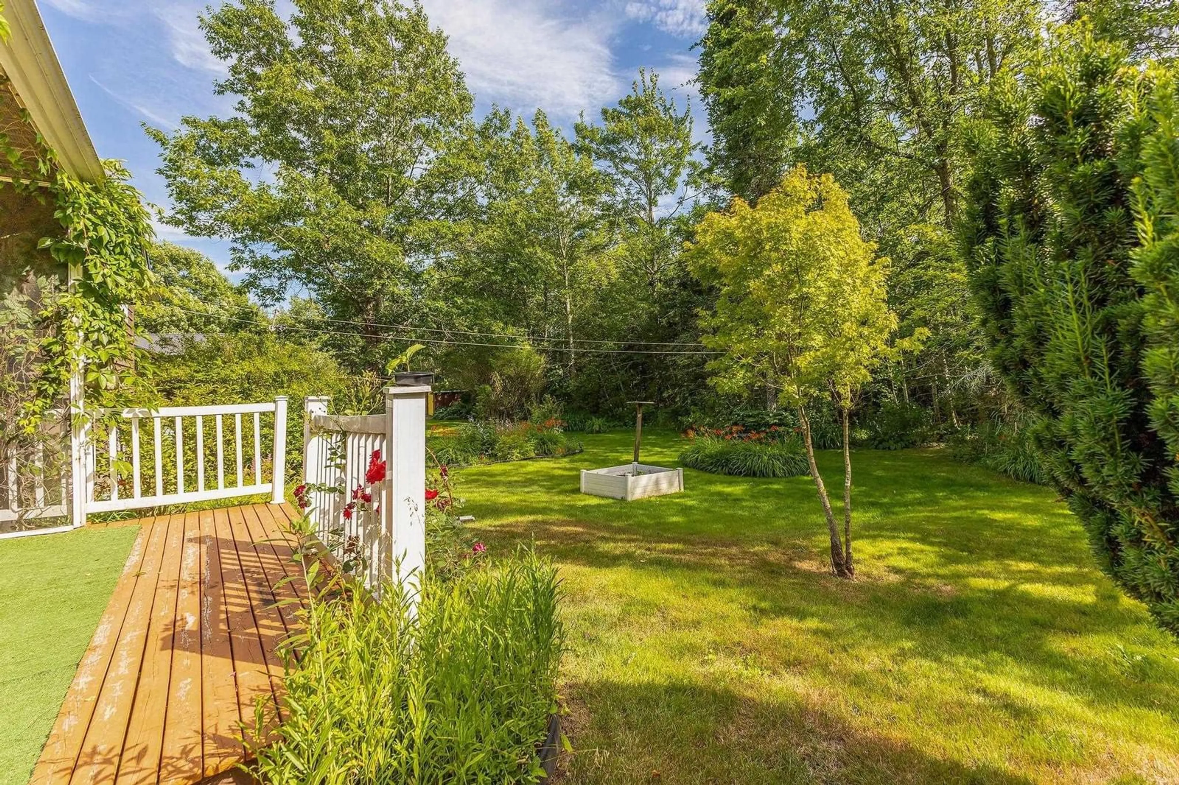Patio, forest/trees view for 12 Angies Walk, Milford Nova Scotia B0N 1Y0