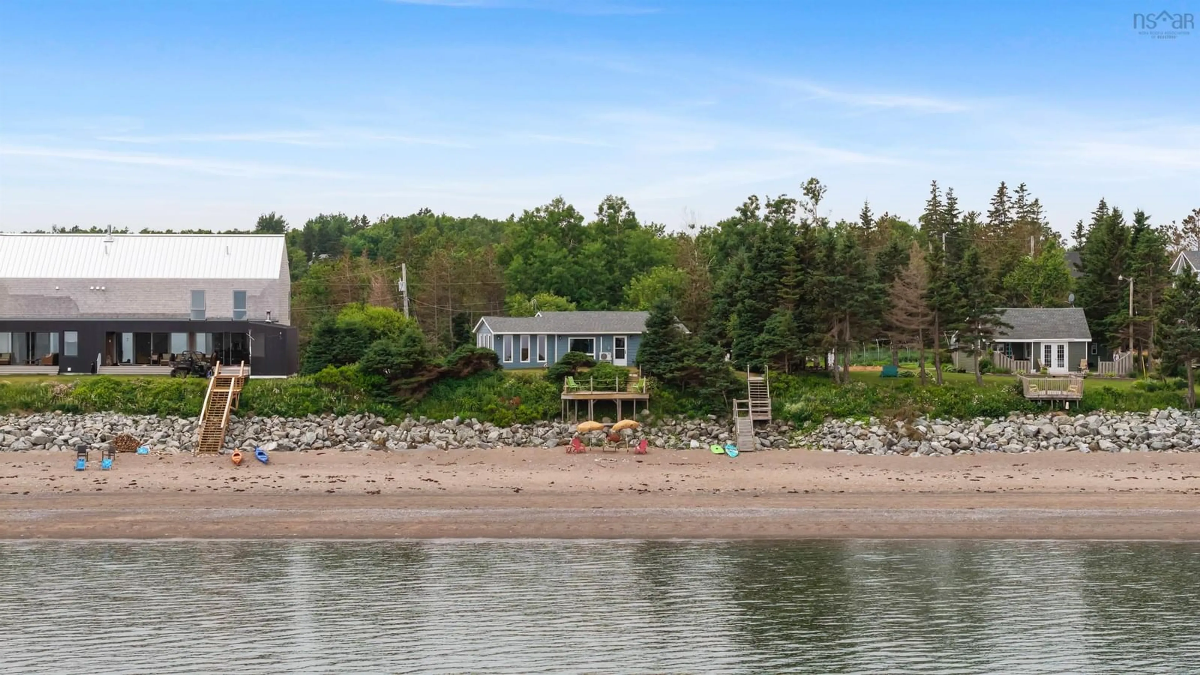 A pic from outside/outdoor area/front of a property/back of a property/a pic from drone, water/lake/river/ocean view for 161 Bay Loch Rd, Lakevale Nova Scotia B2G 2L2