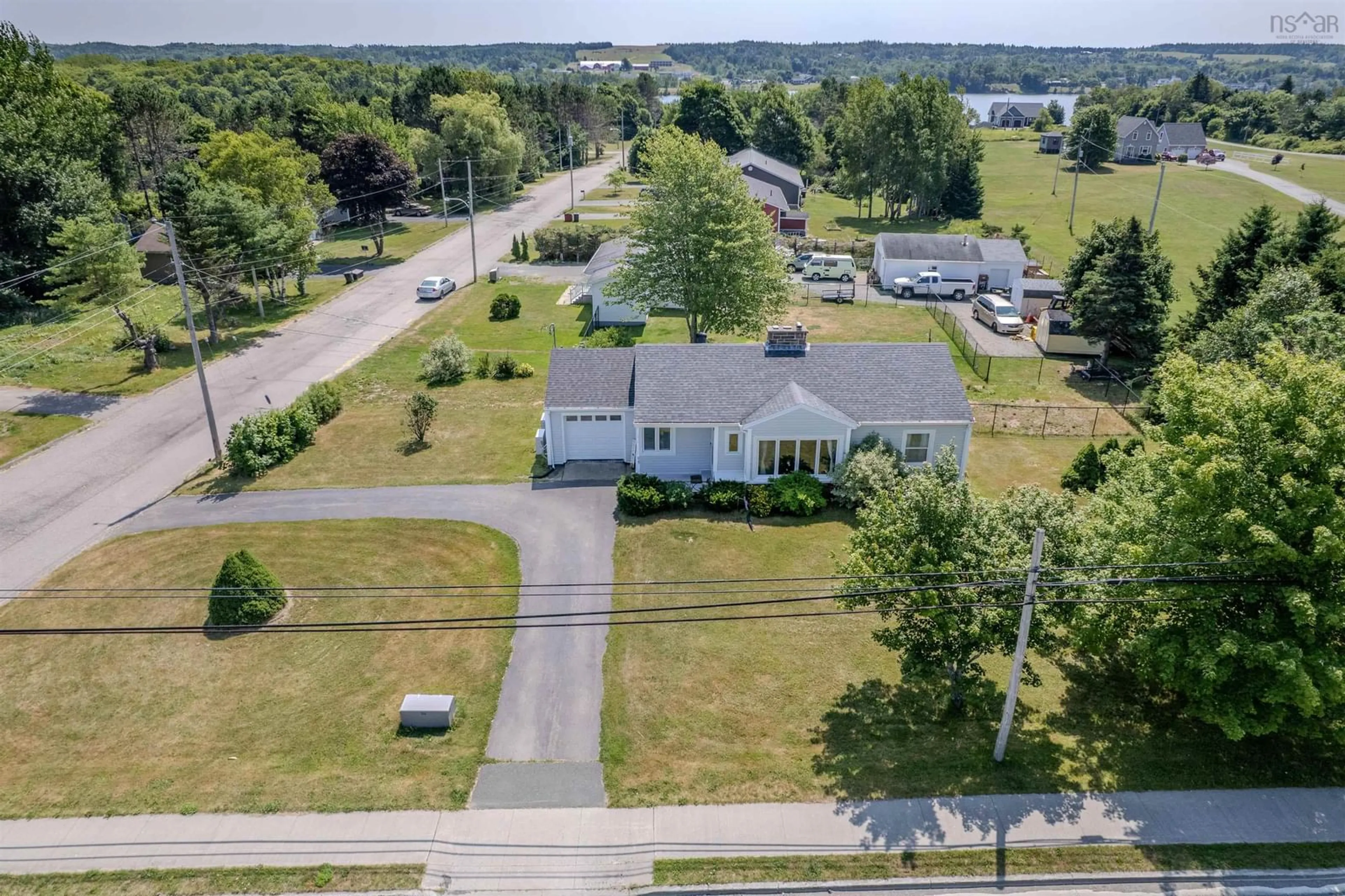 A pic from outside/outdoor area/front of a property/back of a property/a pic from drone, water/lake/river/ocean view for 929 Coxheath Rd, Coxheath Nova Scotia B1L 1E1