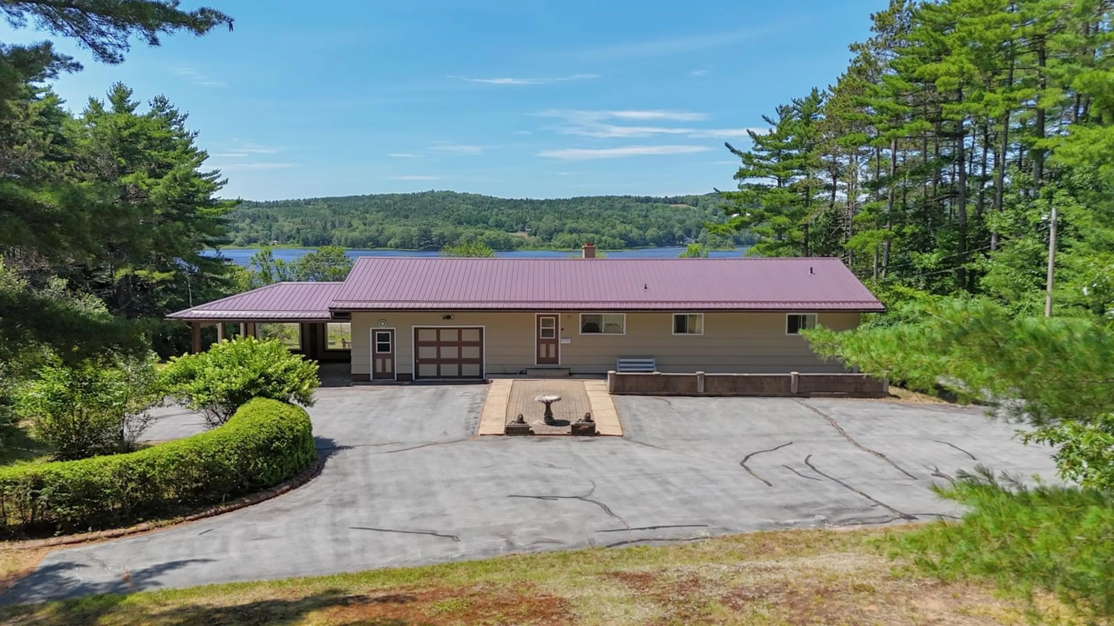 A pic from outside/outdoor area/front of a property/back of a property/a pic from drone, water/lake/river/ocean view for 2750 Highway 10, Wentzells Lake Nova Scotia B0R 1E0