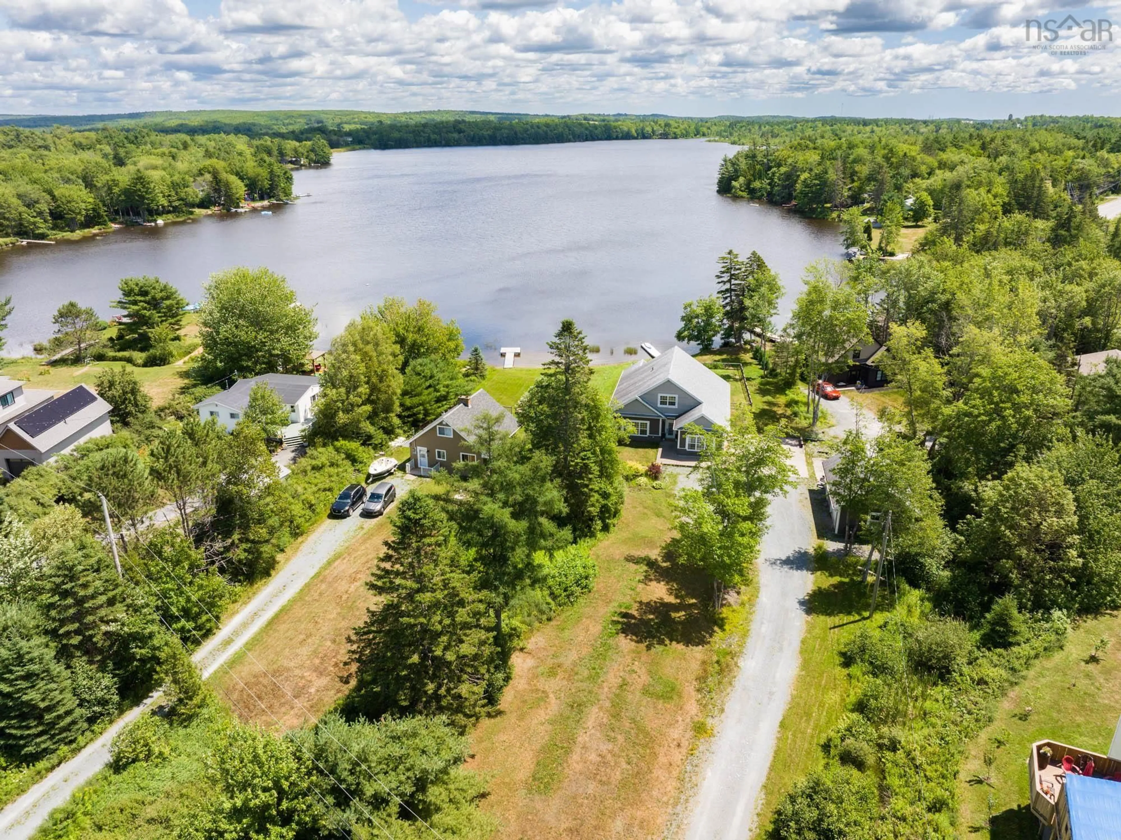 A pic from outside/outdoor area/front of a property/back of a property/a pic from drone, water/lake/river/ocean view for 3 Pentz Lake Dr, Mount Uniacke Nova Scotia B0N 1Z0
