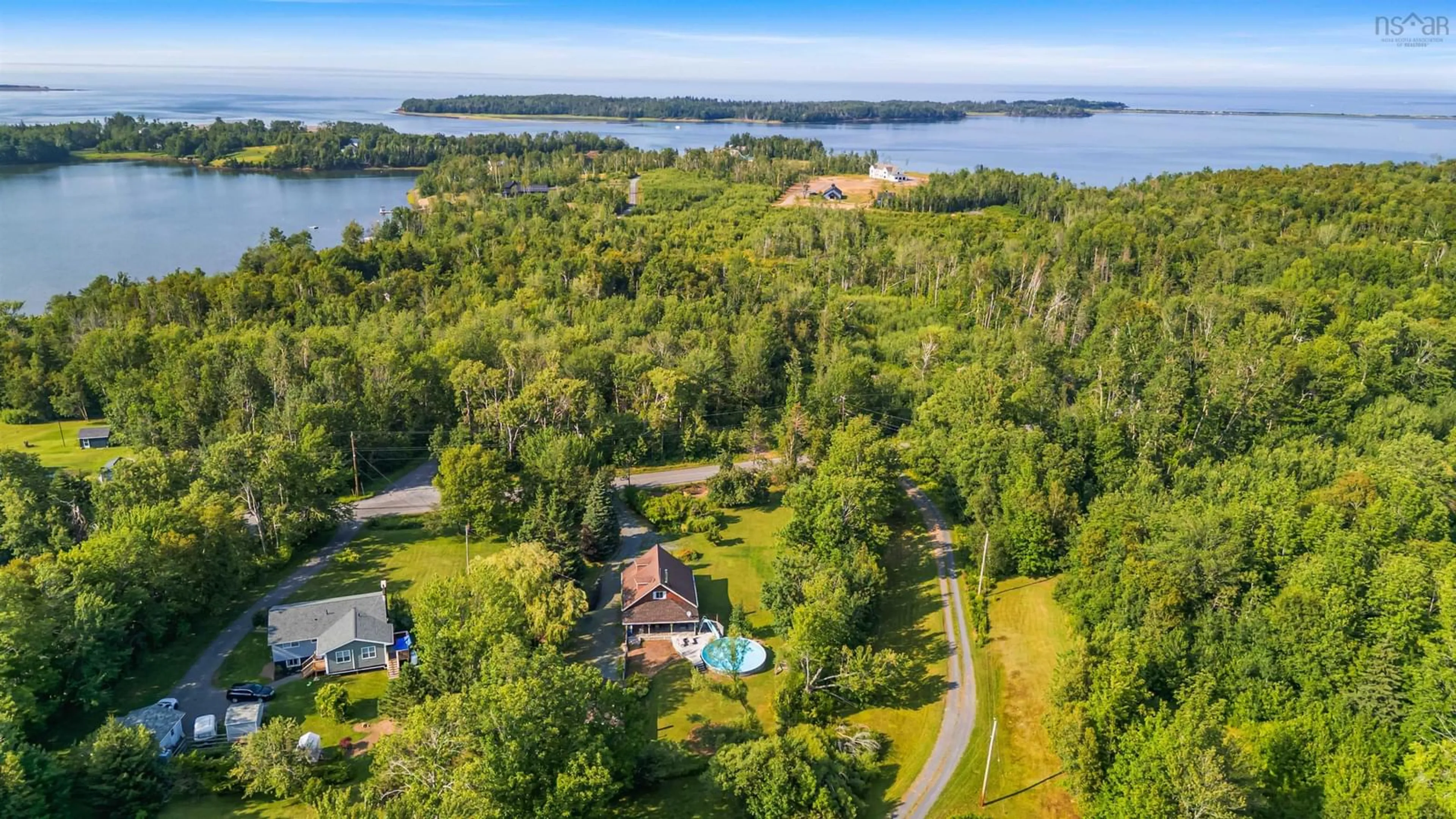 A pic from outside/outdoor area/front of a property/back of a property/a pic from drone, water/lake/river/ocean view for 5378 Little Harbour Rd, Little Harbour Nova Scotia B2H 5C4