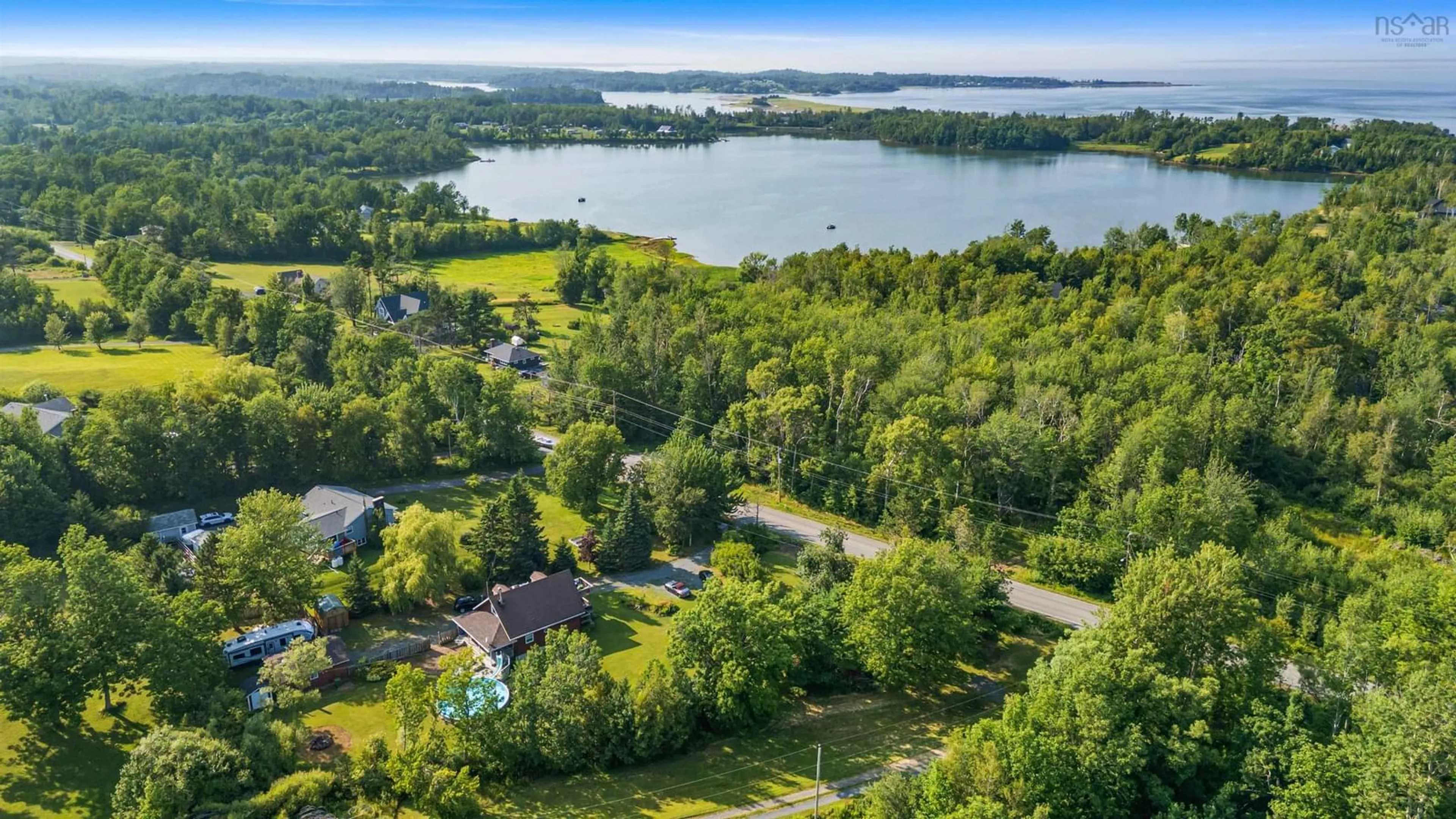 A pic from outside/outdoor area/front of a property/back of a property/a pic from drone, water/lake/river/ocean view for 5378 Little Harbour Rd, Little Harbour Nova Scotia B2H 5C4