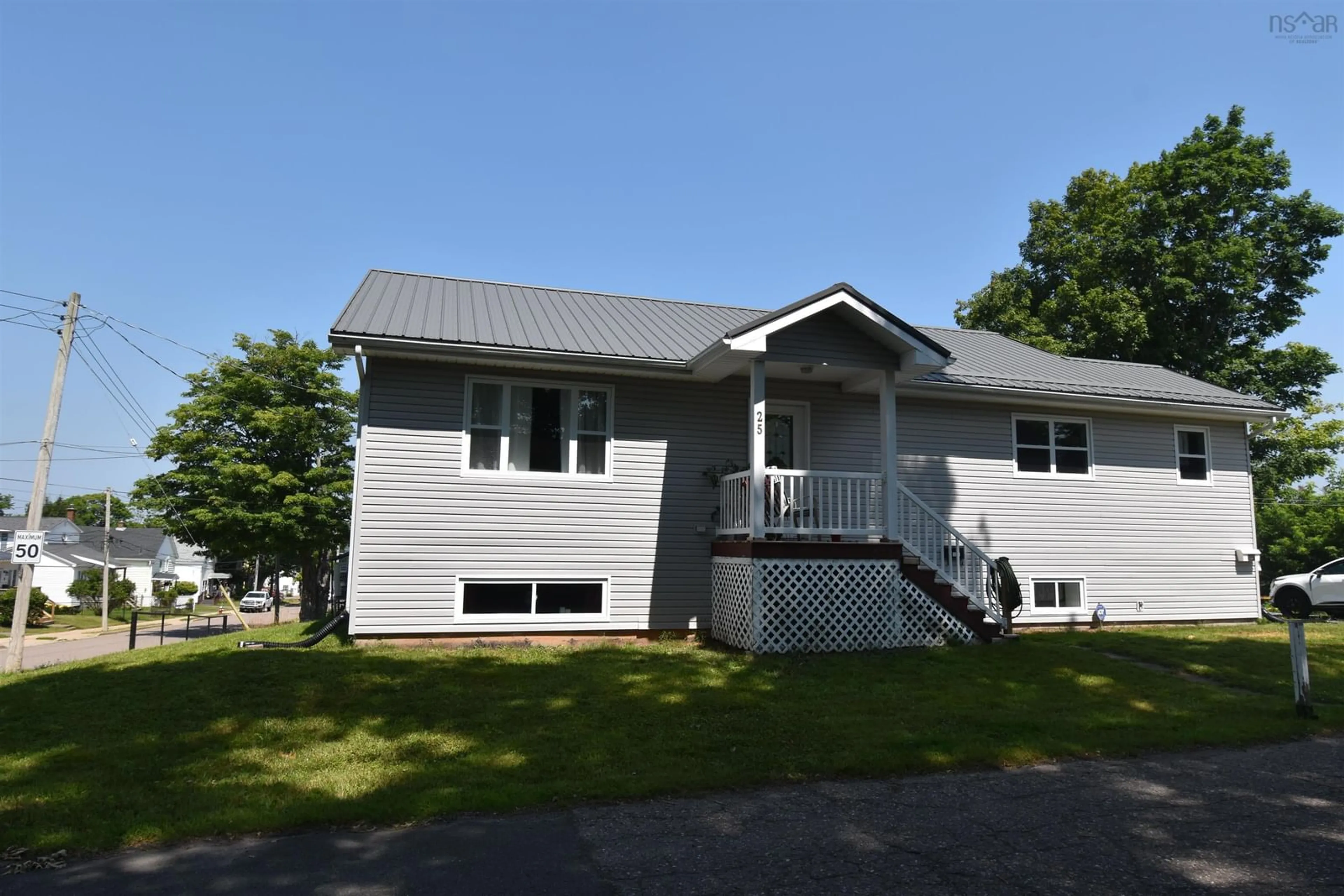 Home with vinyl exterior material, street for 25 Cook St, Truro Nova Scotia B2N 2E4
