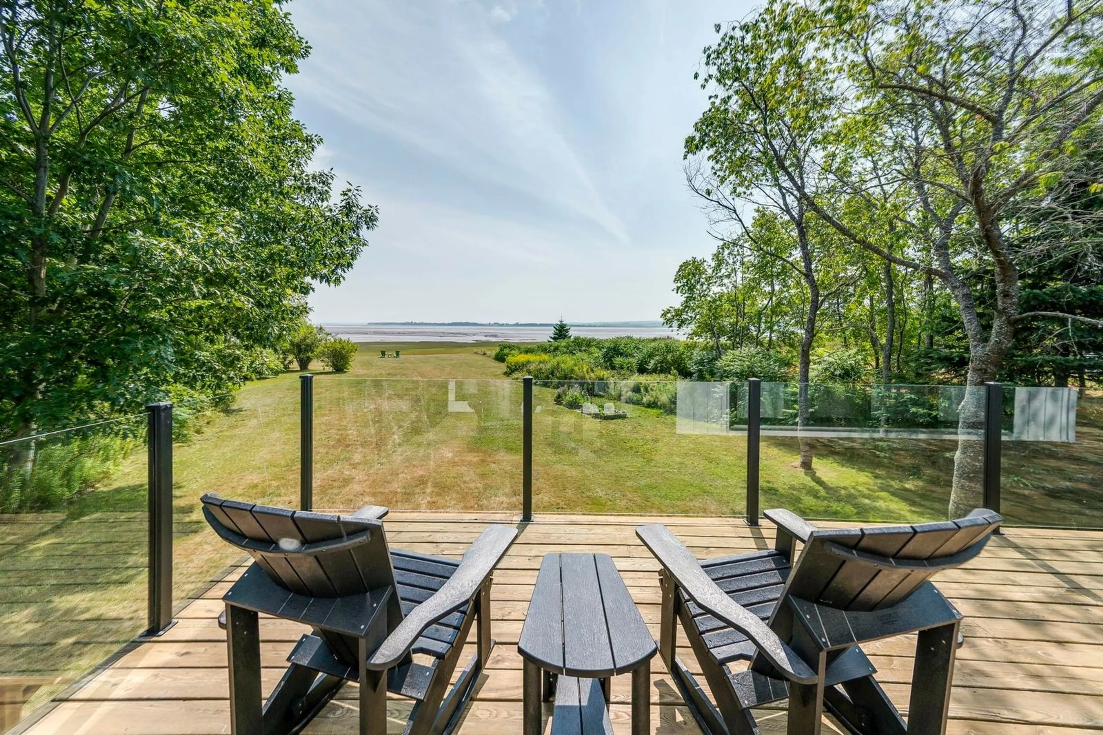 Patio, water/lake/river/ocean view for 504 Porters Point Branch Rd, Lower Canard Nova Scotia B0P 1T0