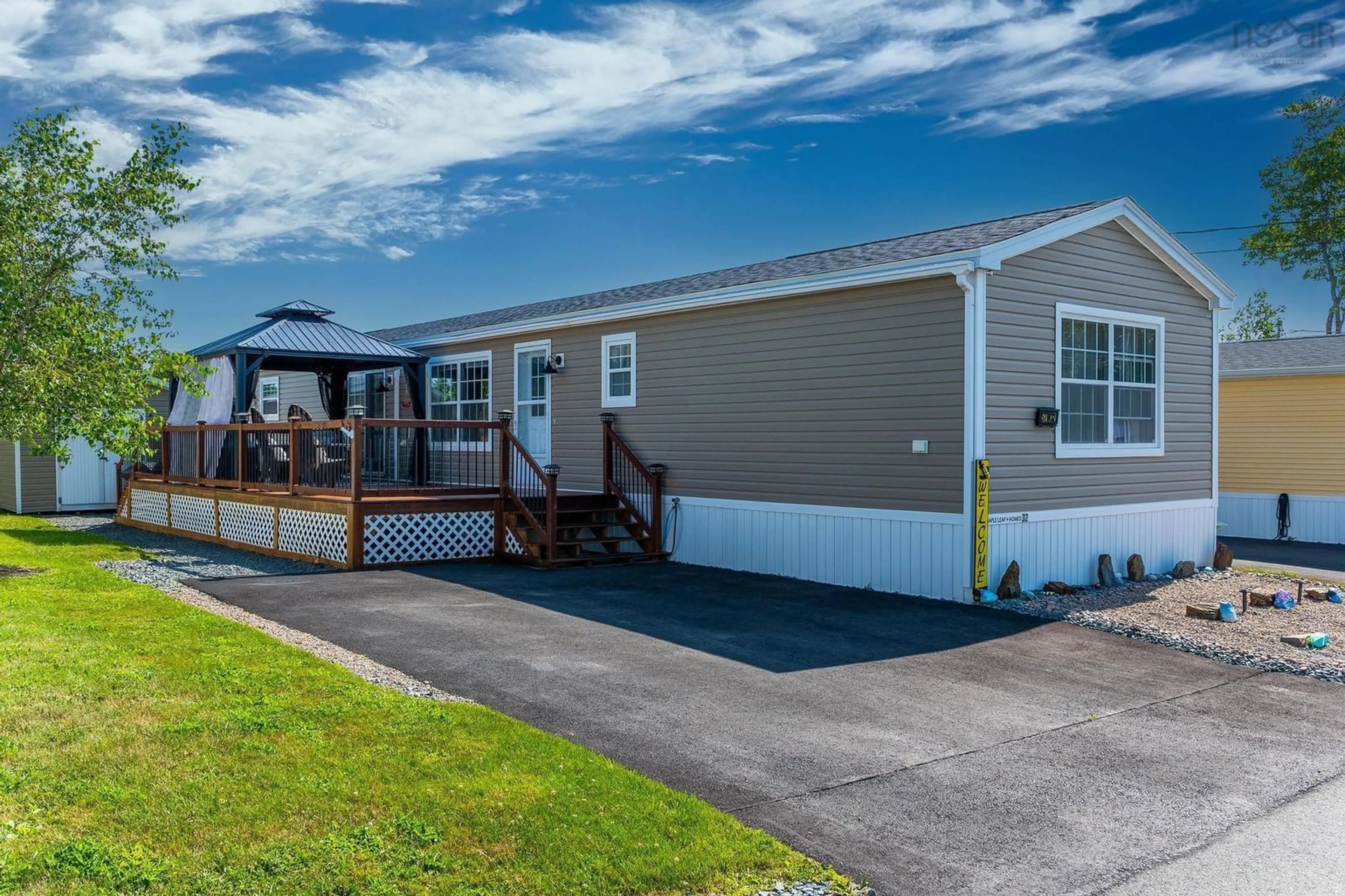 Home with vinyl exterior material, water/lake/river/ocean view for 32 Second St, Lucasville Nova Scotia B4B 1P9