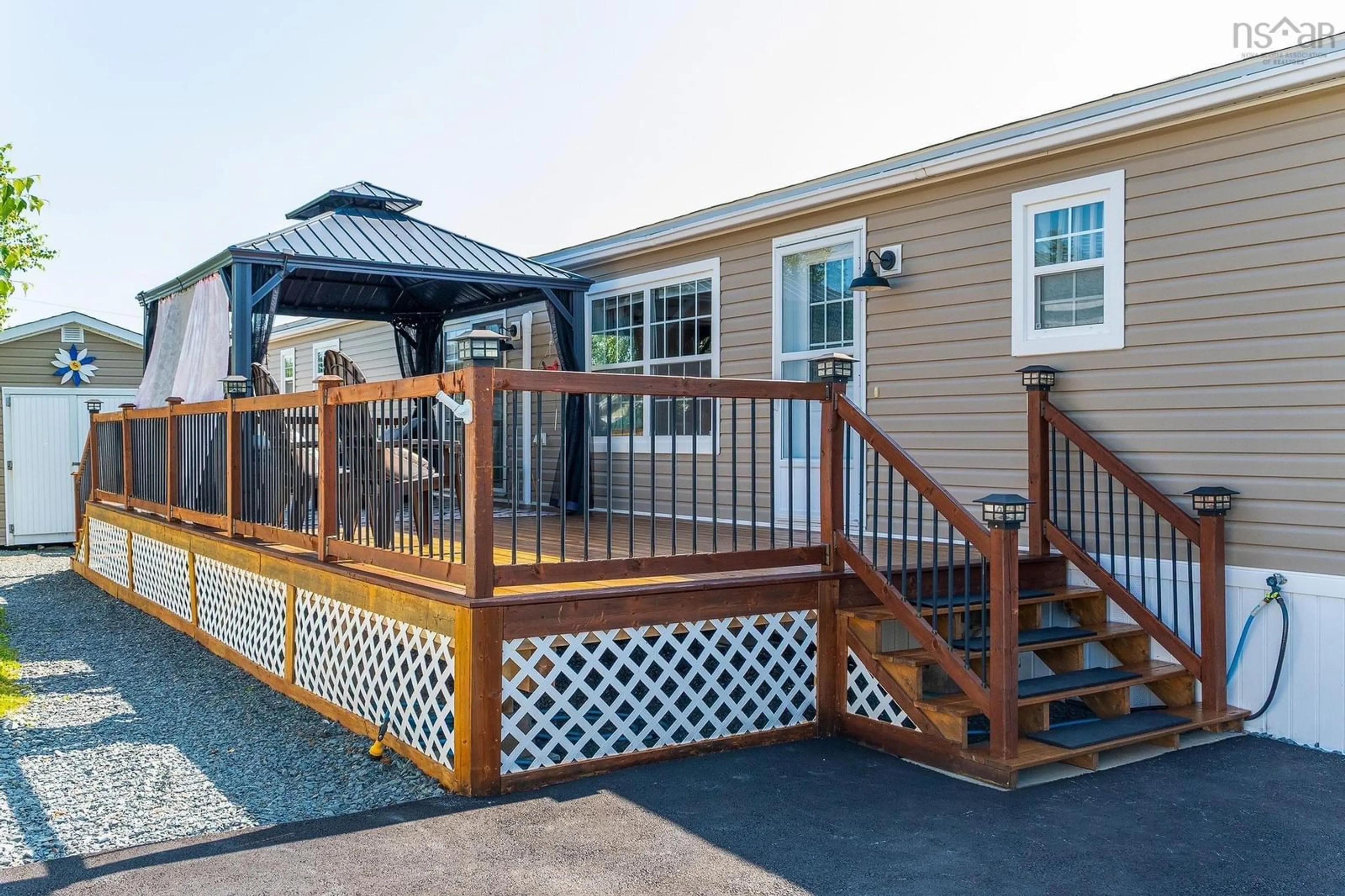 Patio, water/lake/river/ocean view for 32 Second St, Lucasville Nova Scotia B4B 1P9