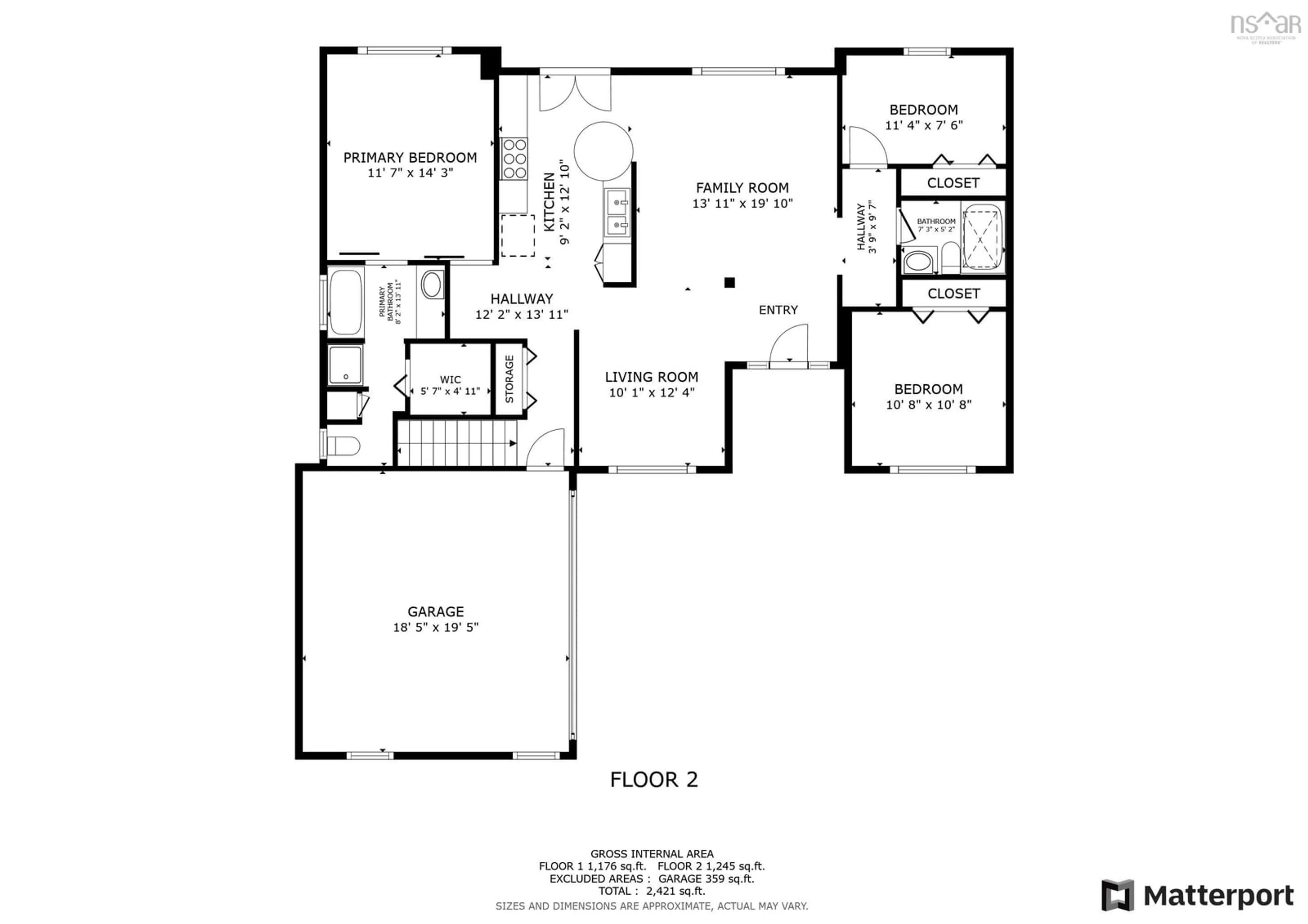 Floor plan for 62 Terradore Lane, Hammonds Plains Nova Scotia B4B 1S7