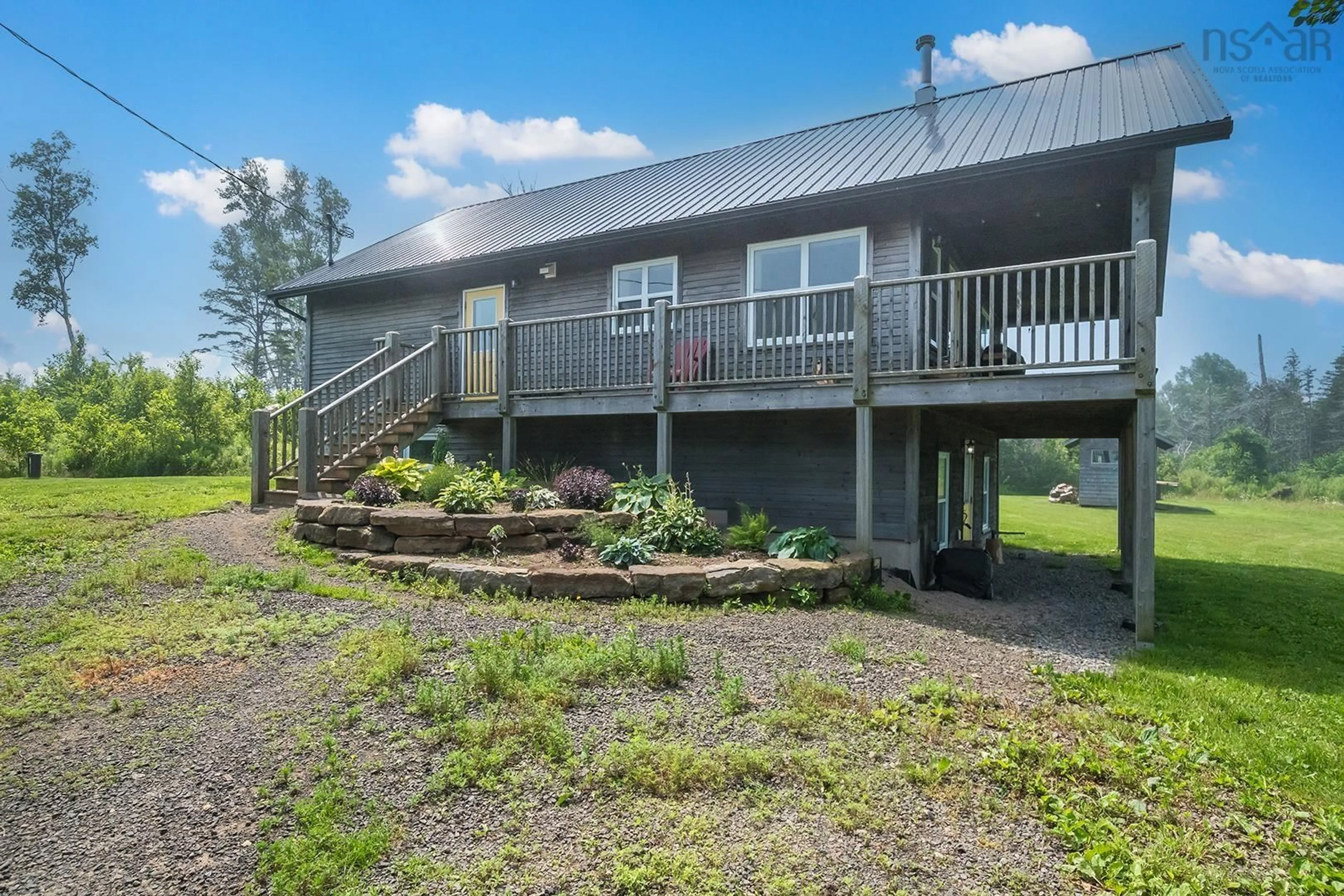 Patio, water/lake/river/ocean view for 1499 Nollette Beckwith Rd, Victoria Harbour Nova Scotia B0P 1E0