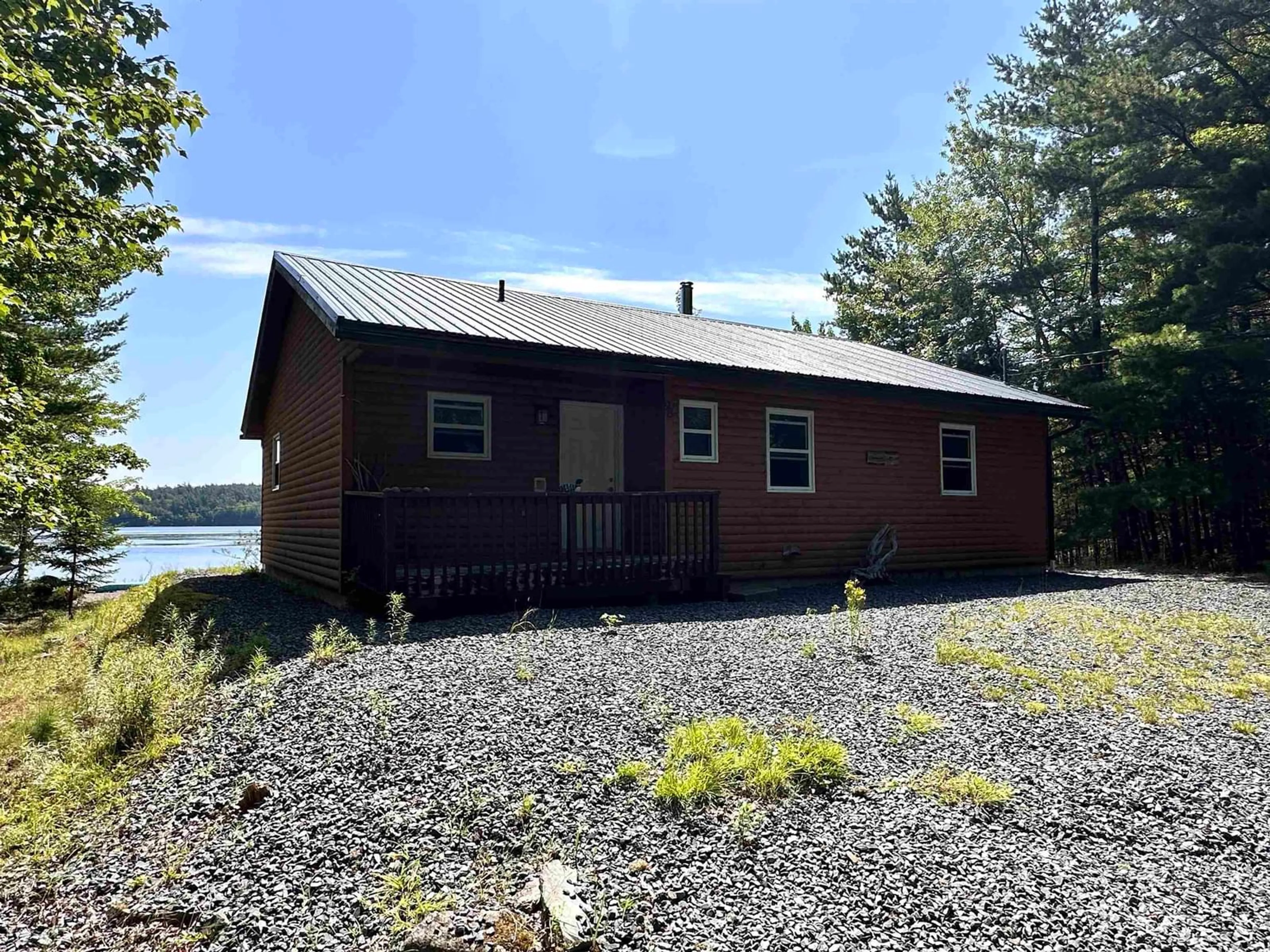 A pic from outside/outdoor area/front of a property/back of a property/a pic from drone, water/lake/river/ocean view for 98 Lakeview Dr, Westfield Nova Scotia B0T 1B0