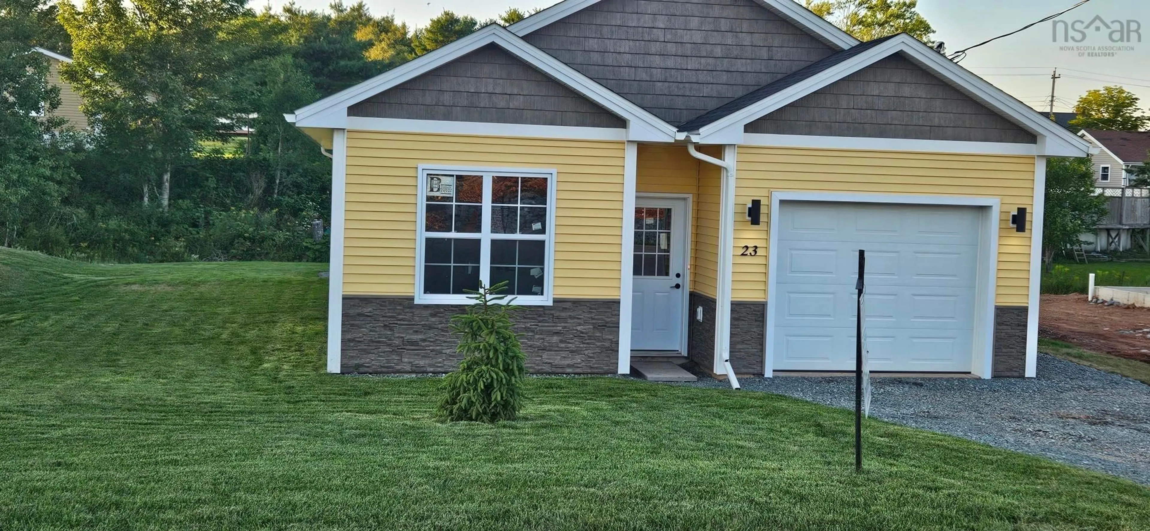 Home with vinyl exterior material, street for 23 Perry Cres, Stewiacke Nova Scotia B0N 2J0
