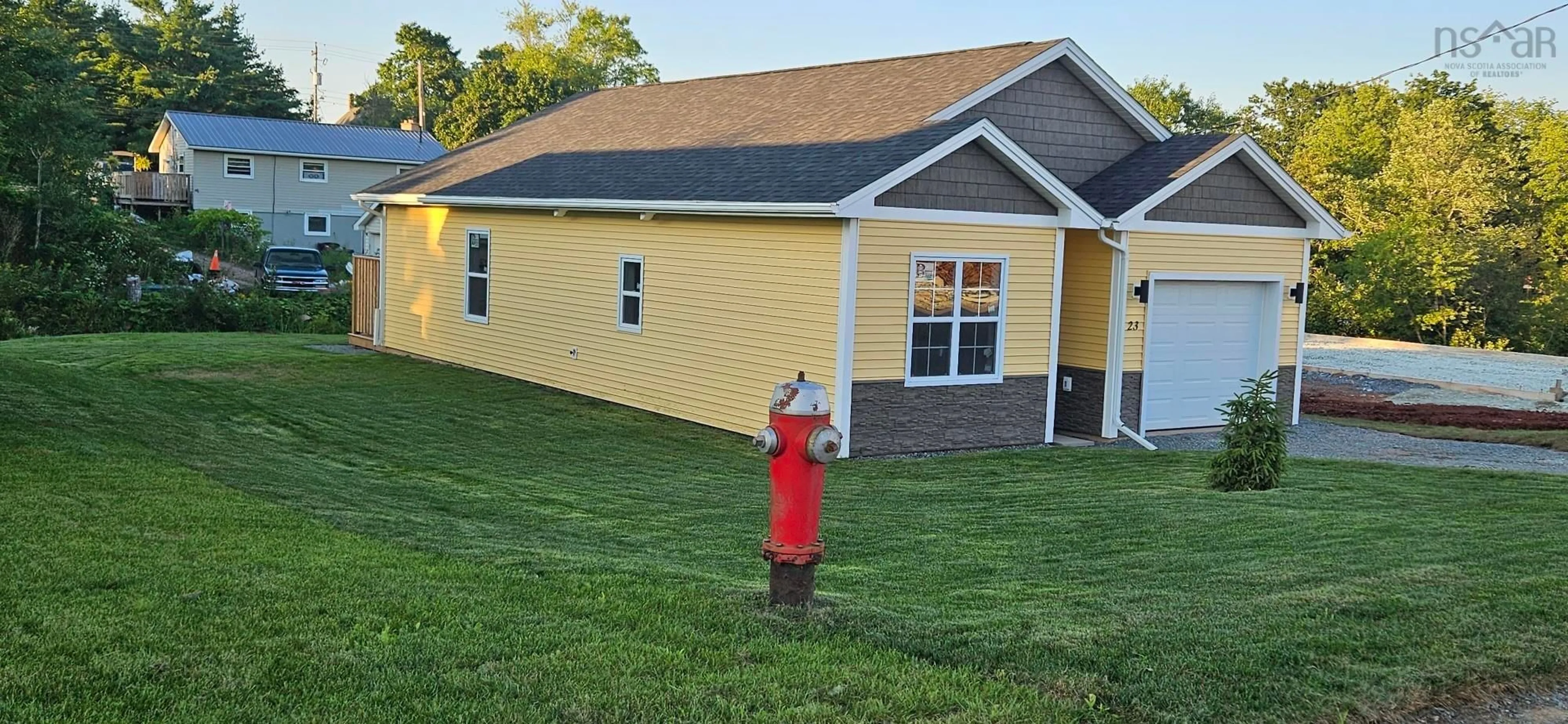 Home with vinyl exterior material, street for 23 Perry Cres, Stewiacke Nova Scotia B0N 2J0