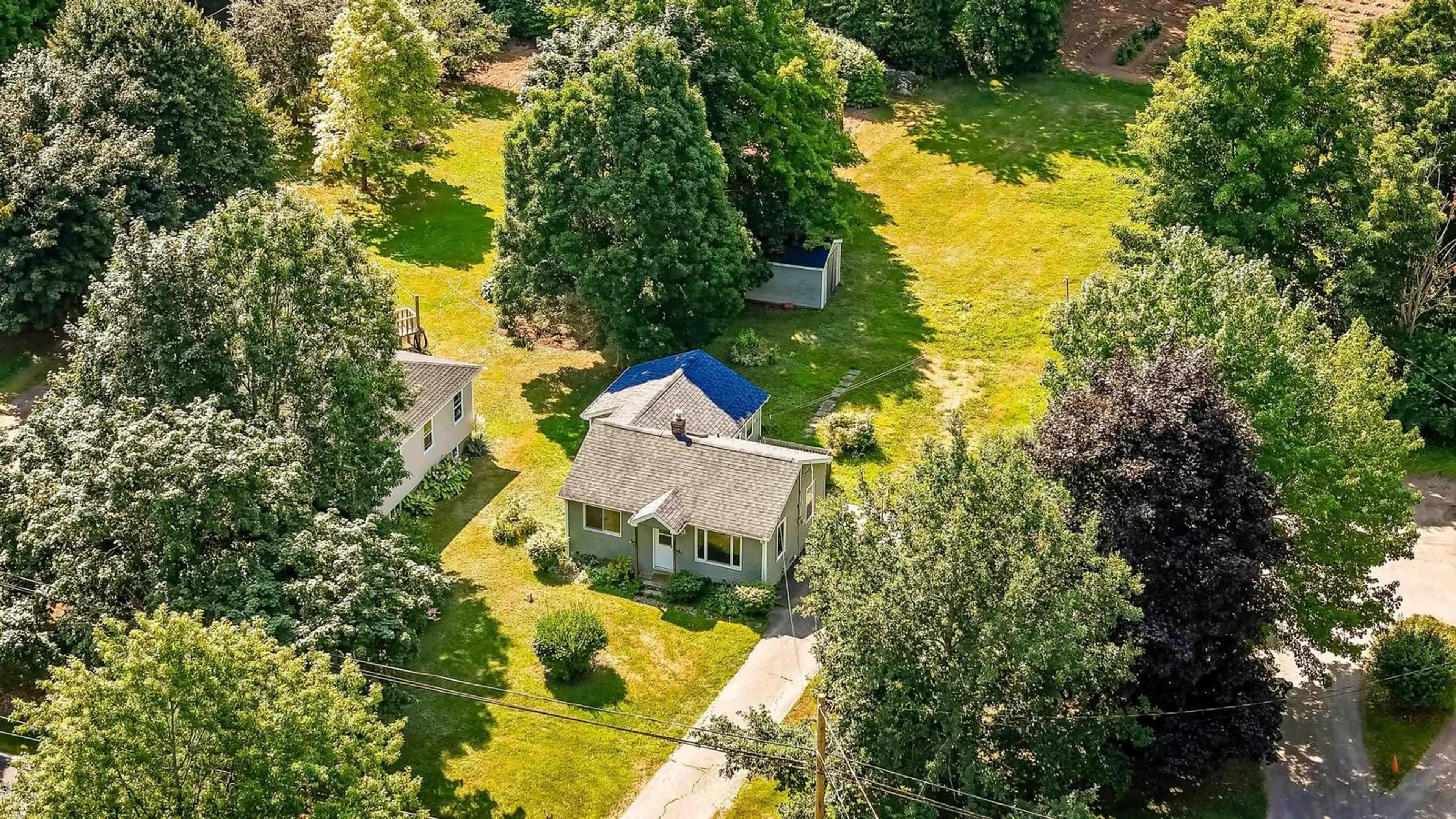 A pic from outside/outdoor area/front of a property/back of a property/a pic from drone, street for 4538 Highway 1, South Berwick Nova Scotia B0P 1E0