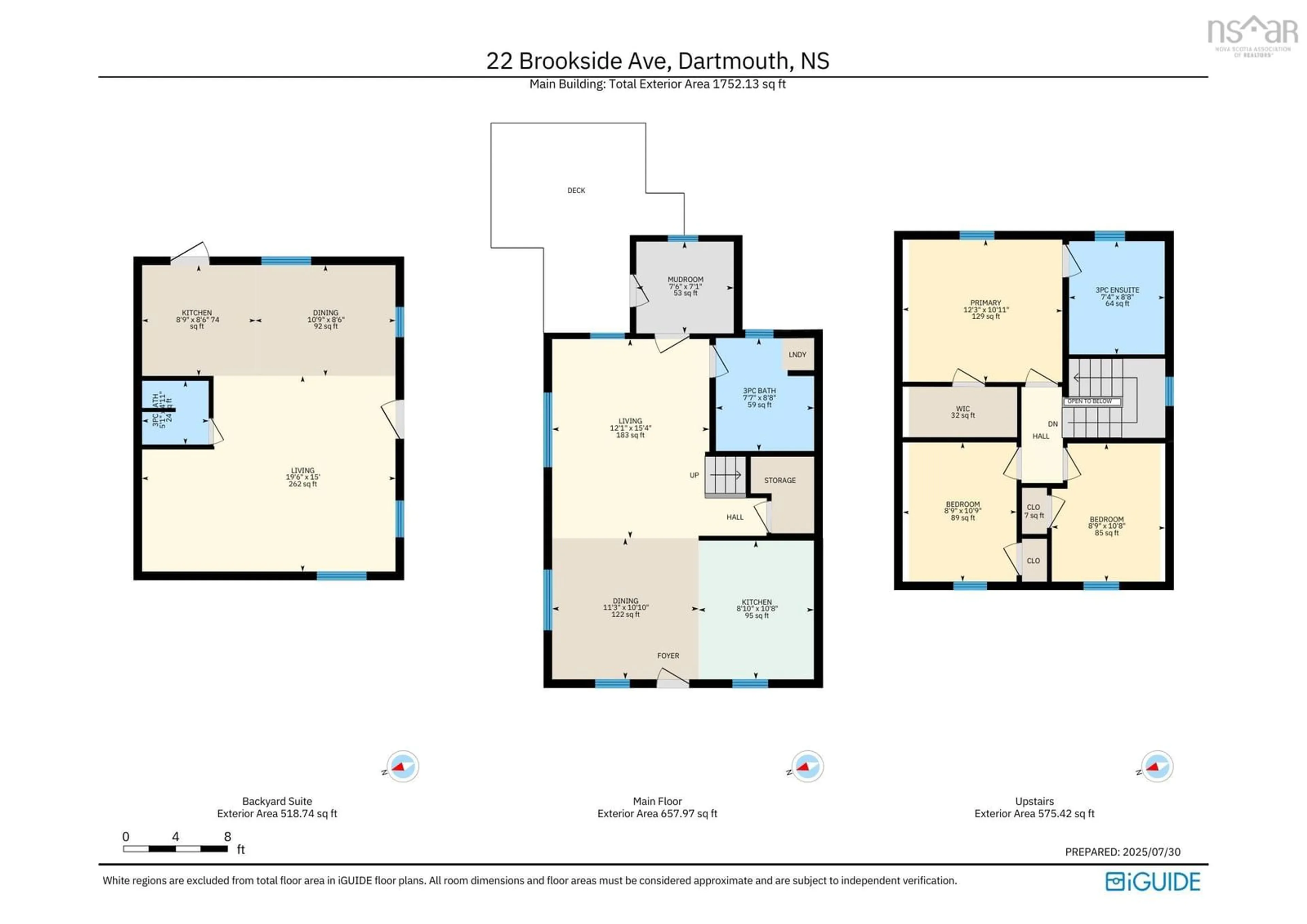 Floor plan for 22 Brookside Ave, Dartmouth Nova Scotia B3A 3B5