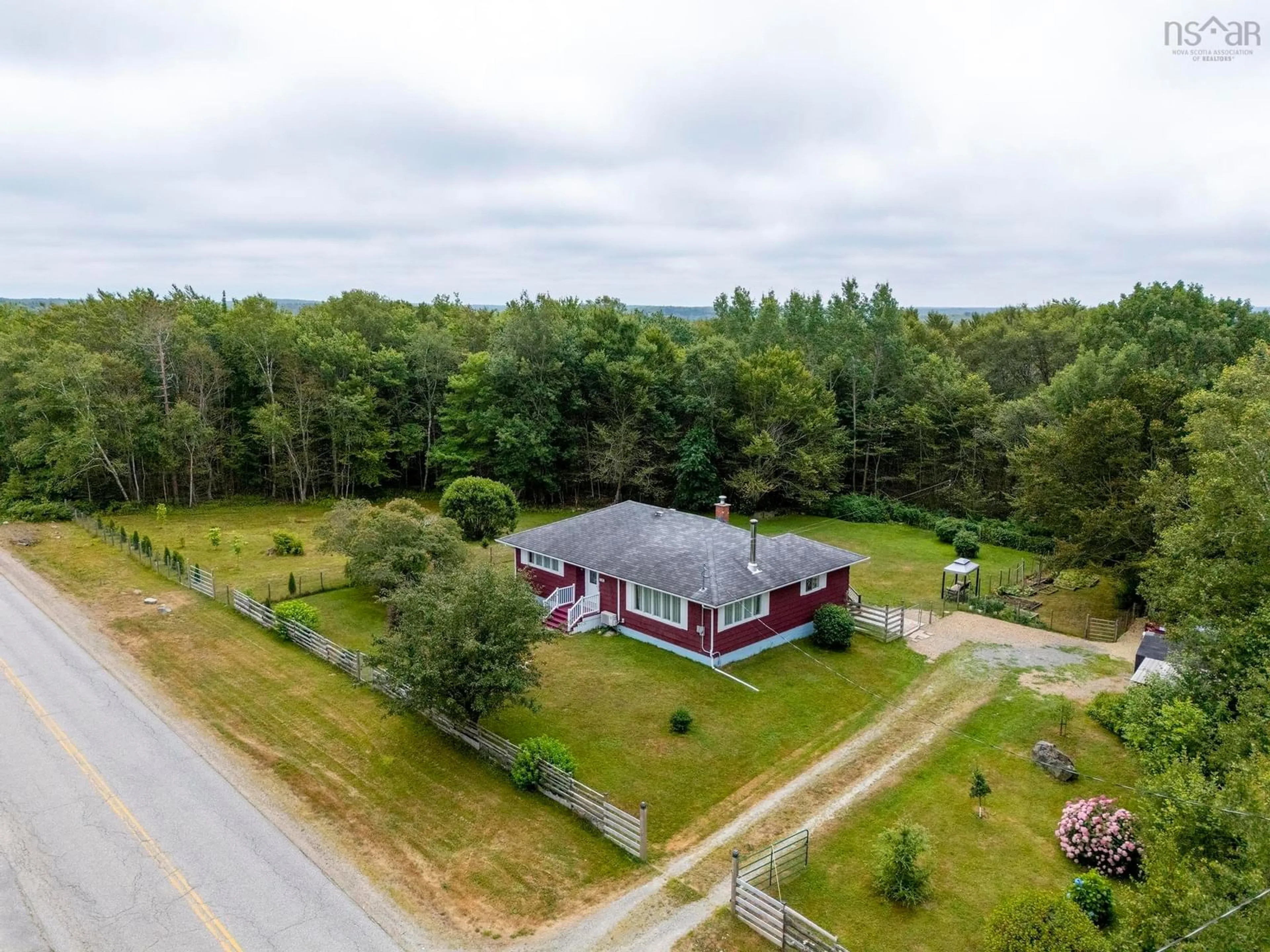 A pic from outside/outdoor area/front of a property/back of a property/a pic from drone, building for 2282 Patrice Road Rd, Concession Nova Scotia B0W 1M0