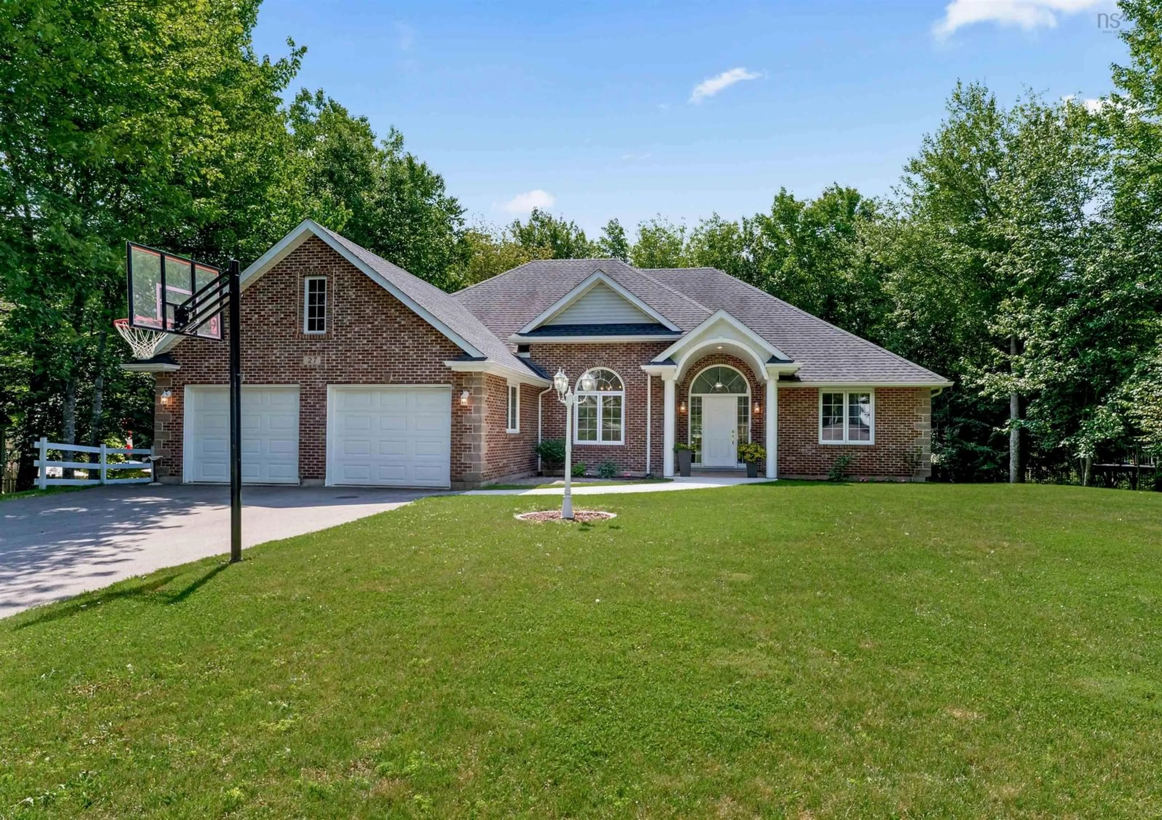 Home with brick exterior material, street for 27 Somerset Dr, Bible Hill Nova Scotia B6L 4J3