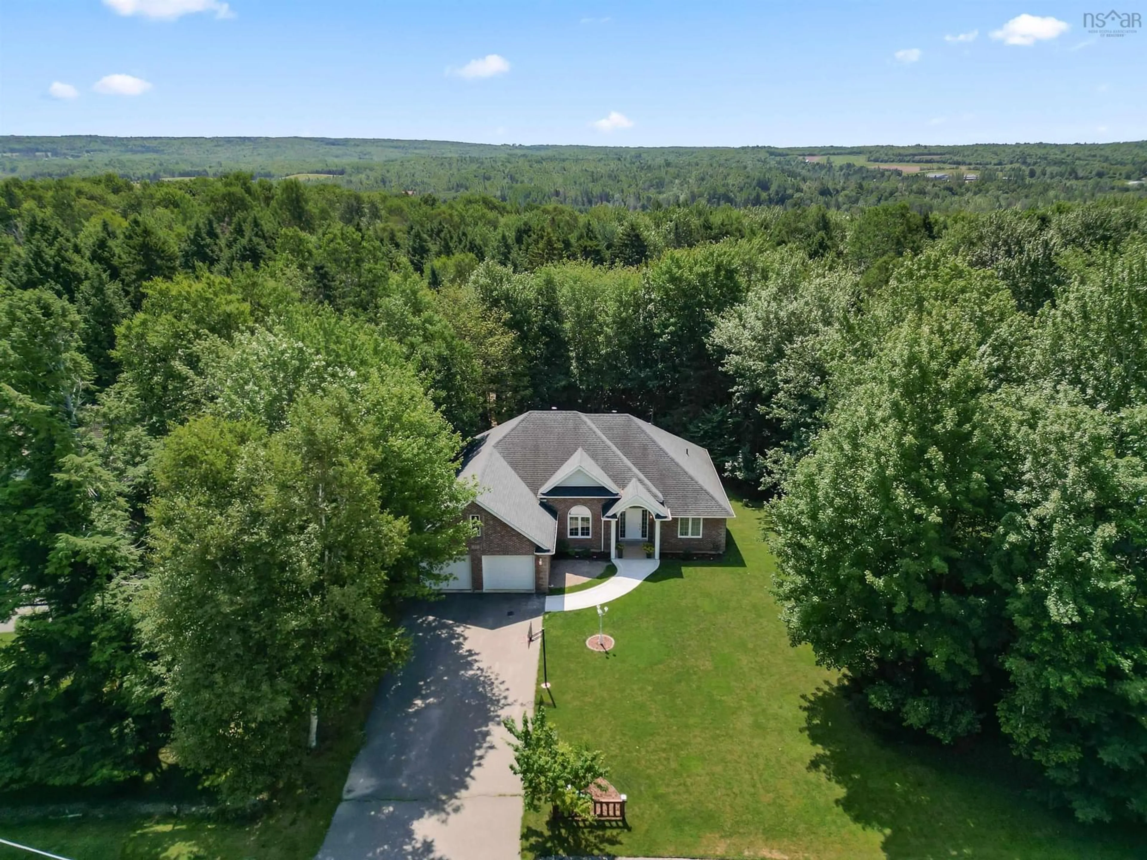 A pic from outside/outdoor area/front of a property/back of a property/a pic from drone, water/lake/river/ocean view for 27 Somerset Dr, Bible Hill Nova Scotia B6L 4J3