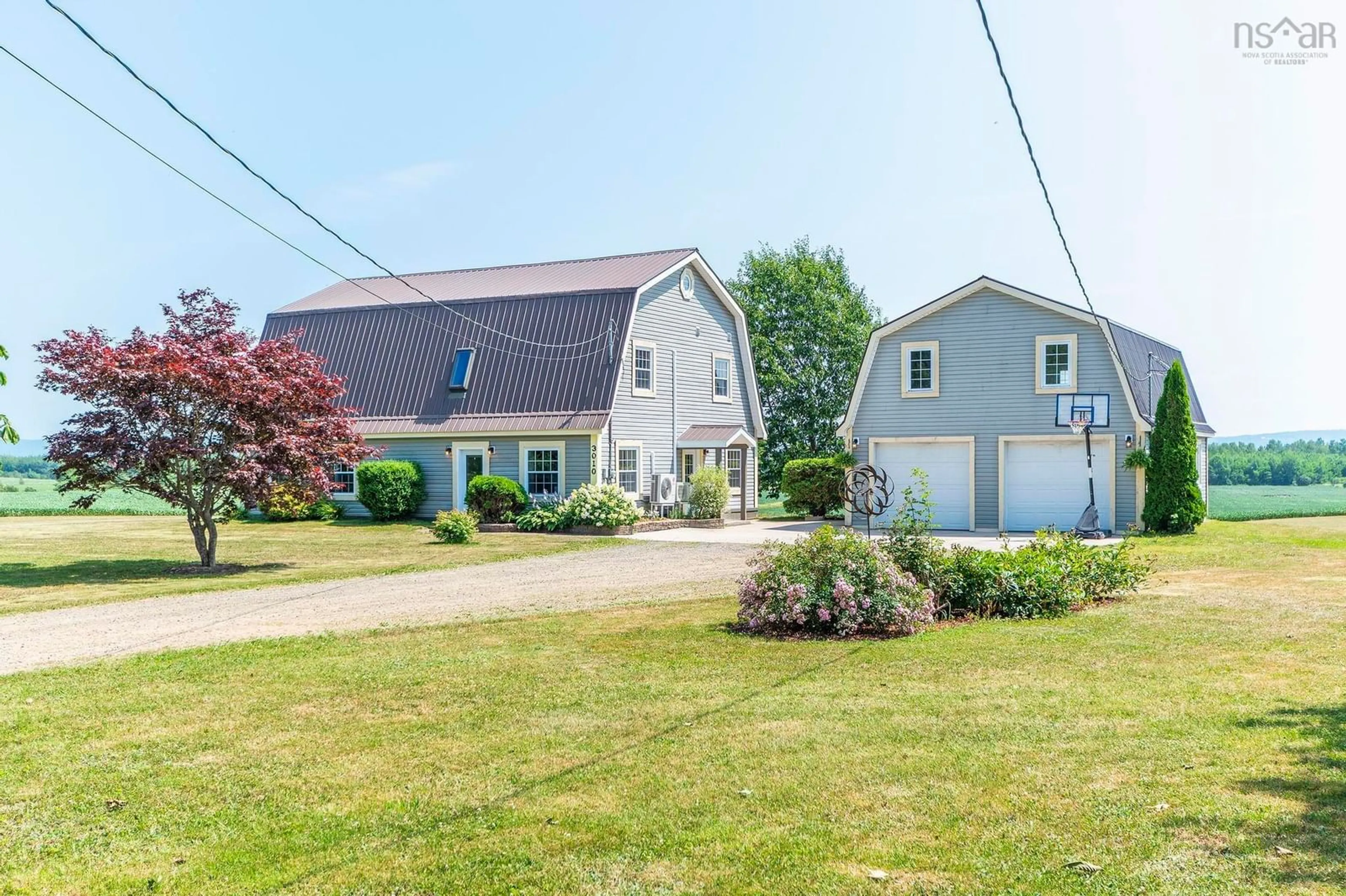 A pic from outside/outdoor area/front of a property/back of a property/a pic from drone, street for 3010 Brooklyn St, Dempseys Corner Nova Scotia B0P 1C0