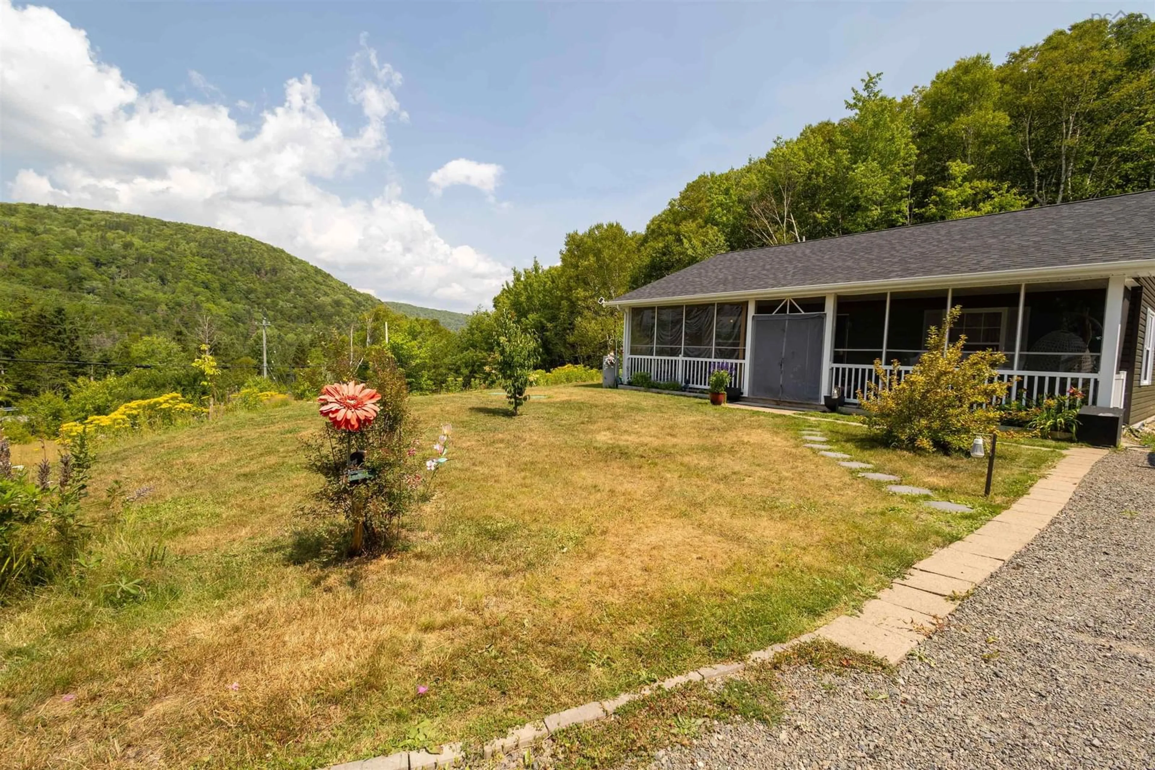 A pic from outside/outdoor area/front of a property/back of a property/a pic from drone, mountain view for 47519 Cabot Trail, Tarbot Nova Scotia B0E 1B0