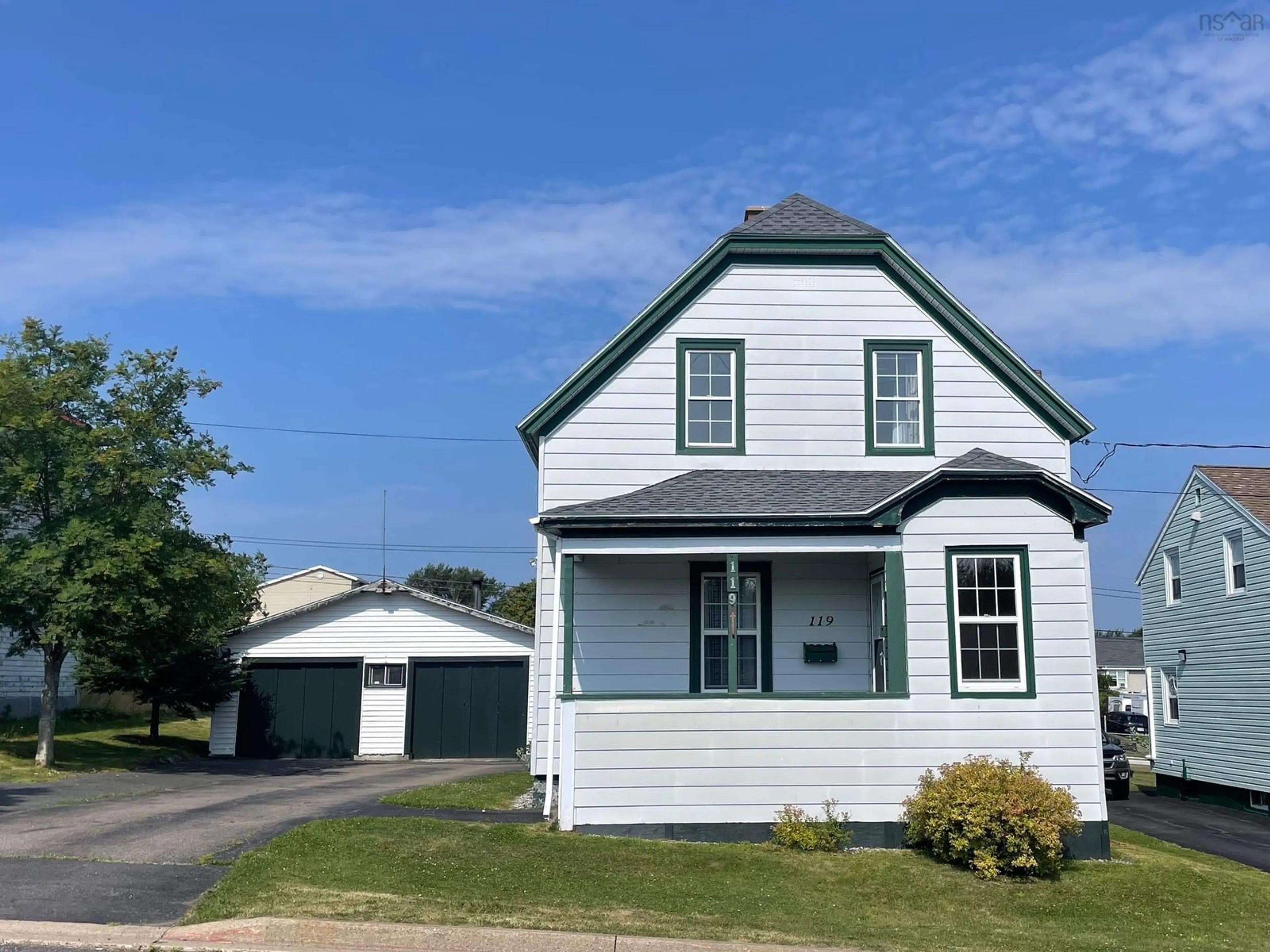 Home with vinyl exterior material, street for 119 Alexander St, Glace Bay Nova Scotia B1A 4A6